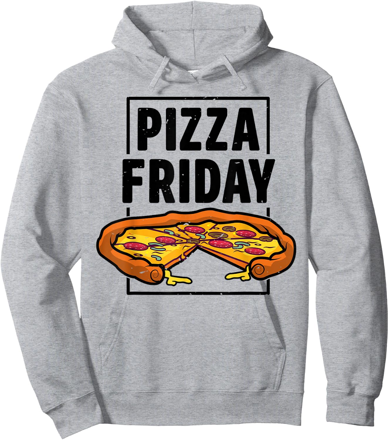 Pepperoni Pizza Friday Italian Food Lover Women Men Boys Hoodie - Hoodie | Ash