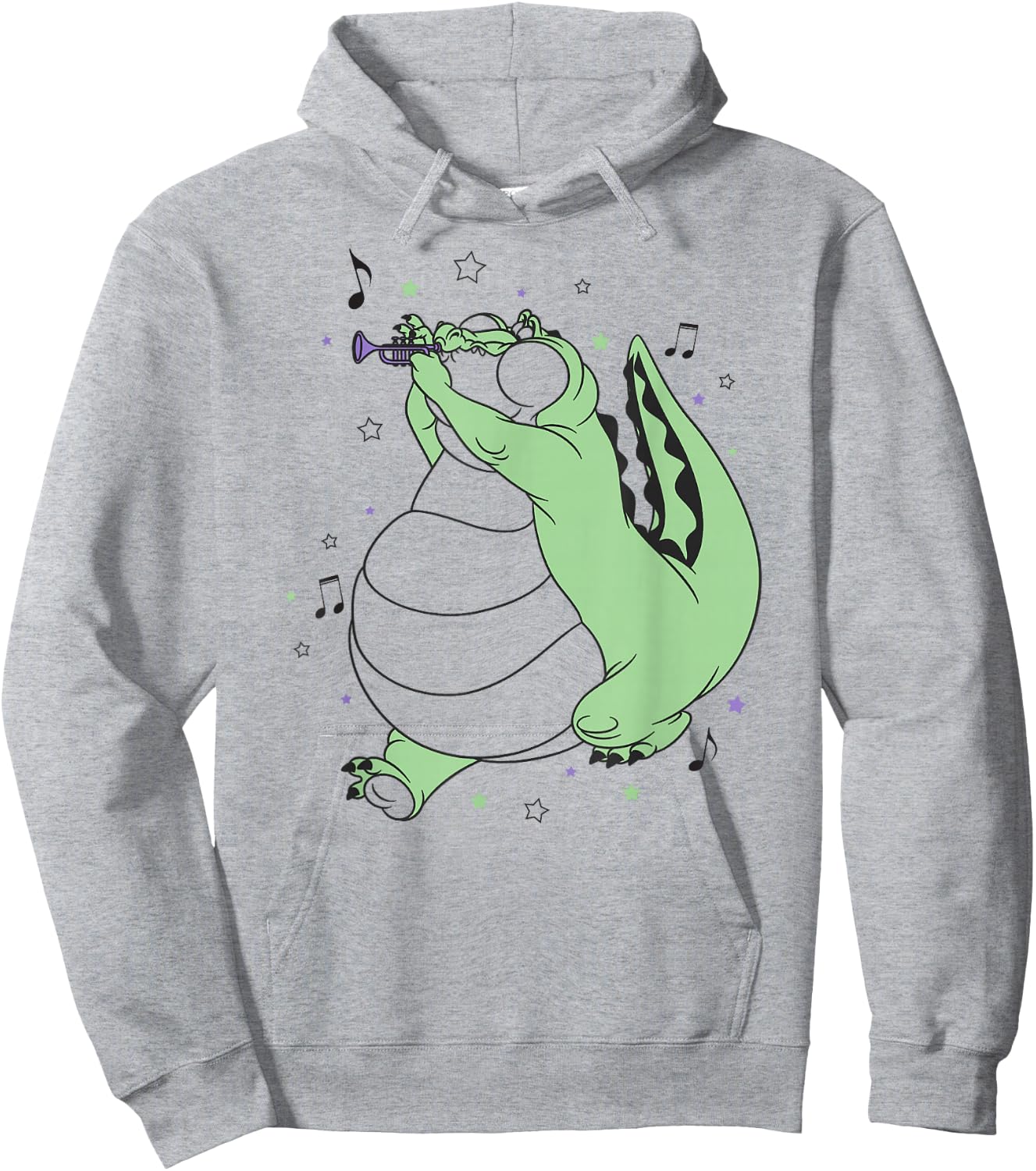 Disney The Princess and The Frog Jazzy Louis Chest Portrait Hoodie - Hoodie | Ash