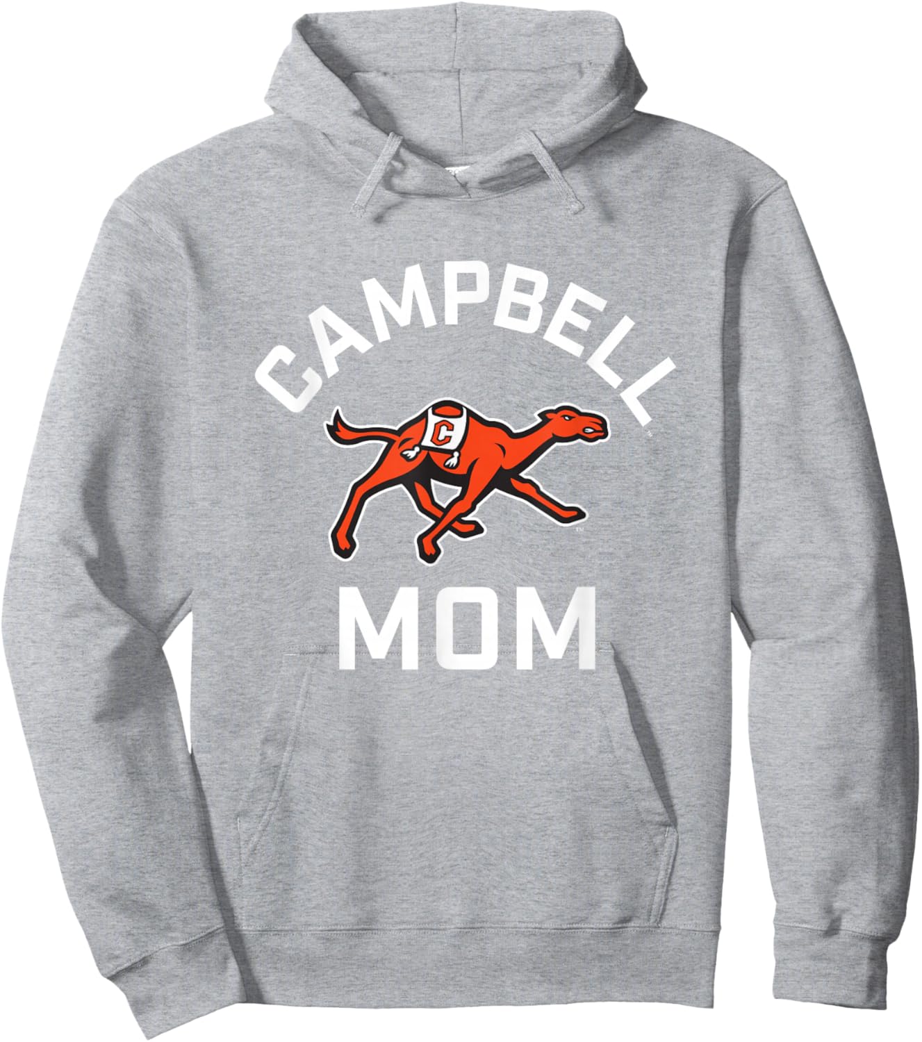Campbell University Fighting Camels Arched Mom Hoodie - Hoodie | Ash