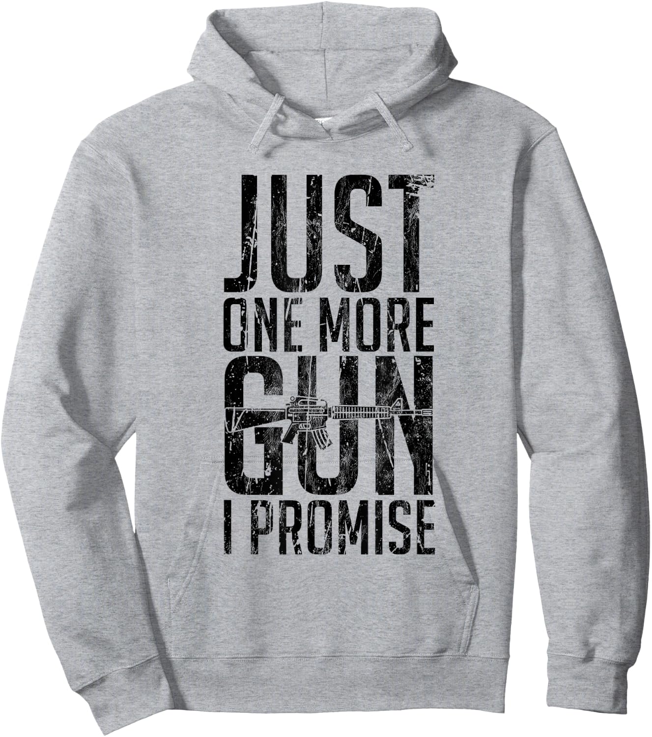 Just One More Gun I Promise Funny Gun Lover Gift Hoodie - Hoodie | Ash