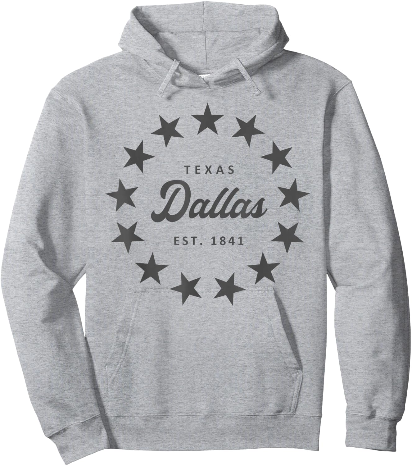 Dallas Texas Classic Vintage Retro Style Novelty Graphic Hoodie - Hoodie | Ash