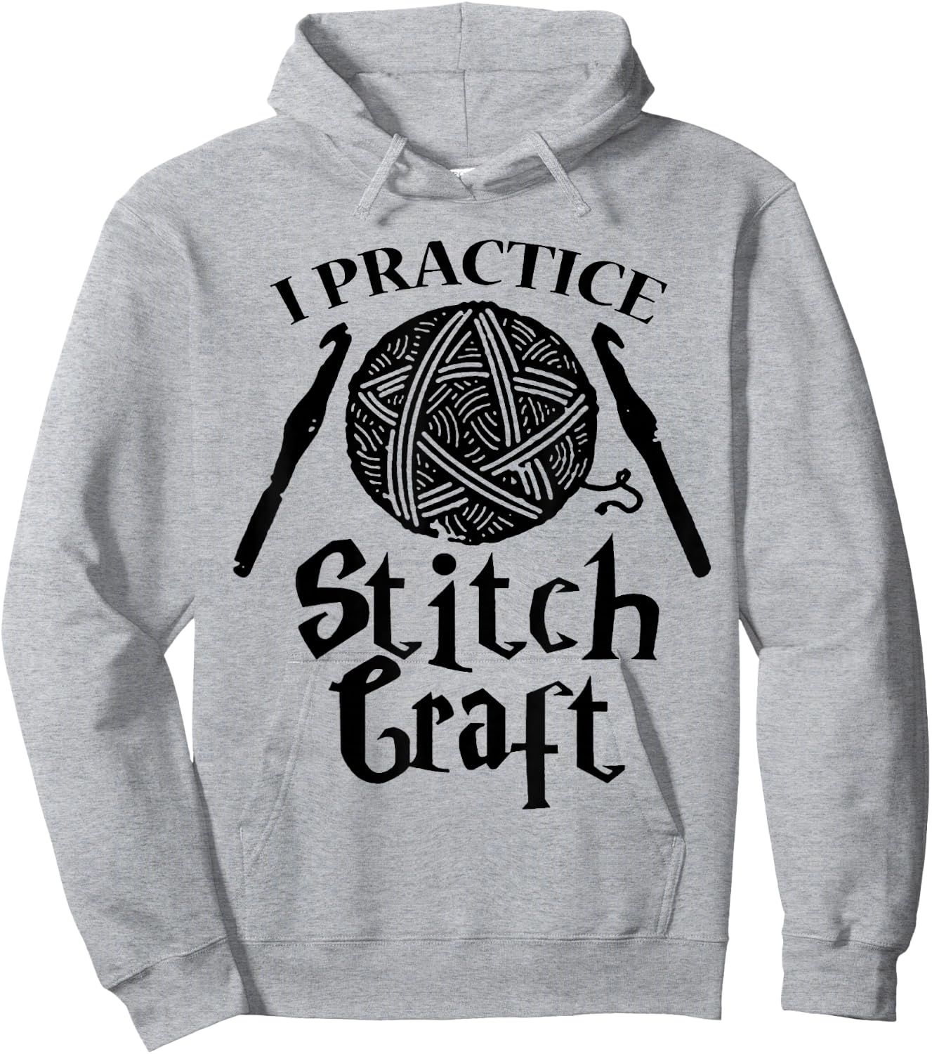 Crochet Stitch Craft Hoodie - Hoodie | Ash