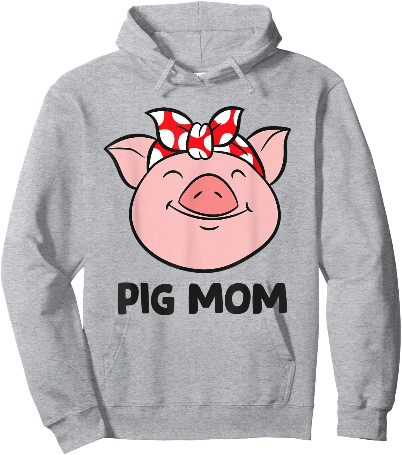 Pig Farmer Mom Love Pigs Pig Mom Cute Pig Lovers Hoodie - Hoodie | Ash