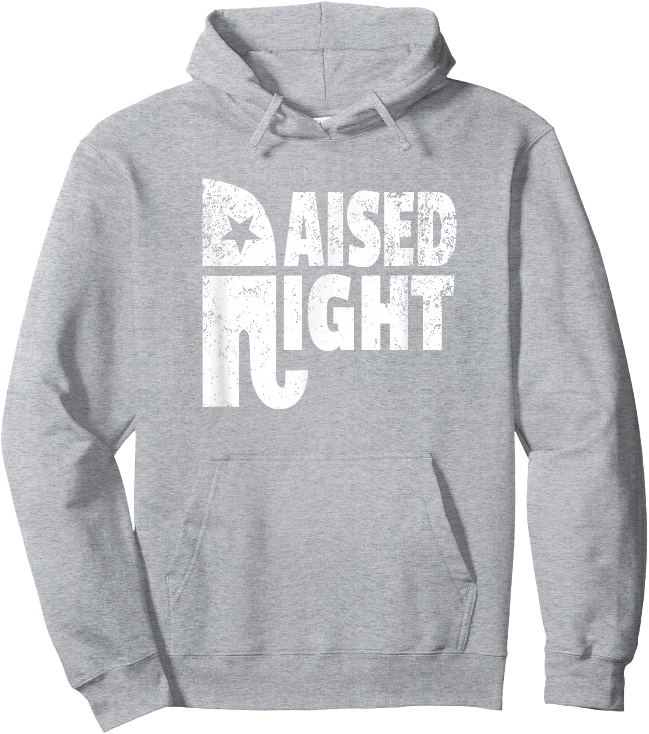 Funny Raised Right Elephant Vote Republican Party Red State Hoodie - Hoodie | Ash