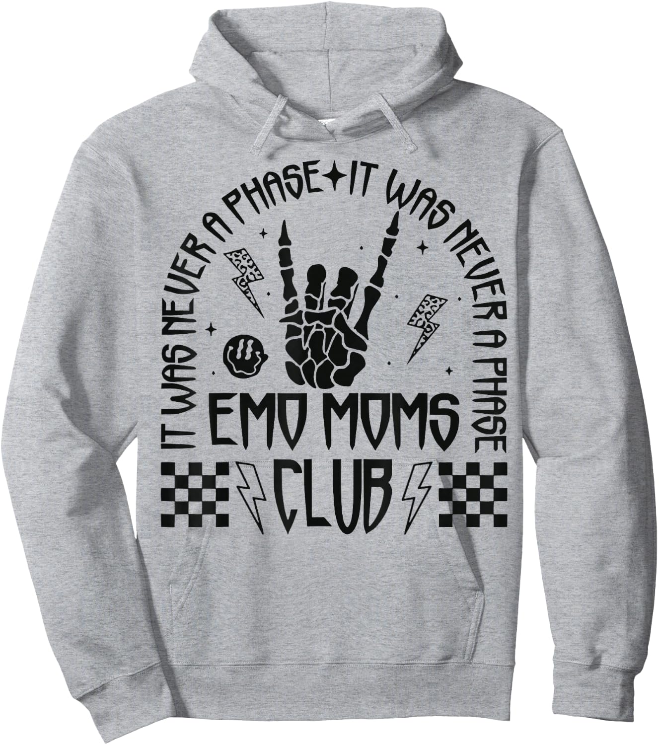 Emo Mom Club It Was Never A Phase Hoodie - Hoodie | Ash