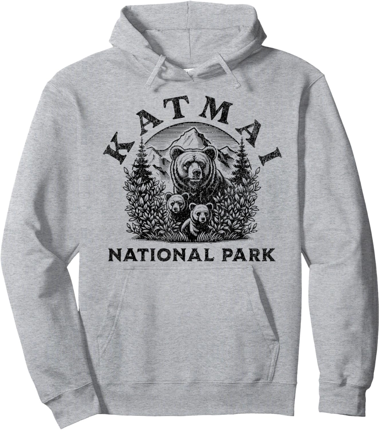 Katmai National Park Hoodie - Hoodie | Ash