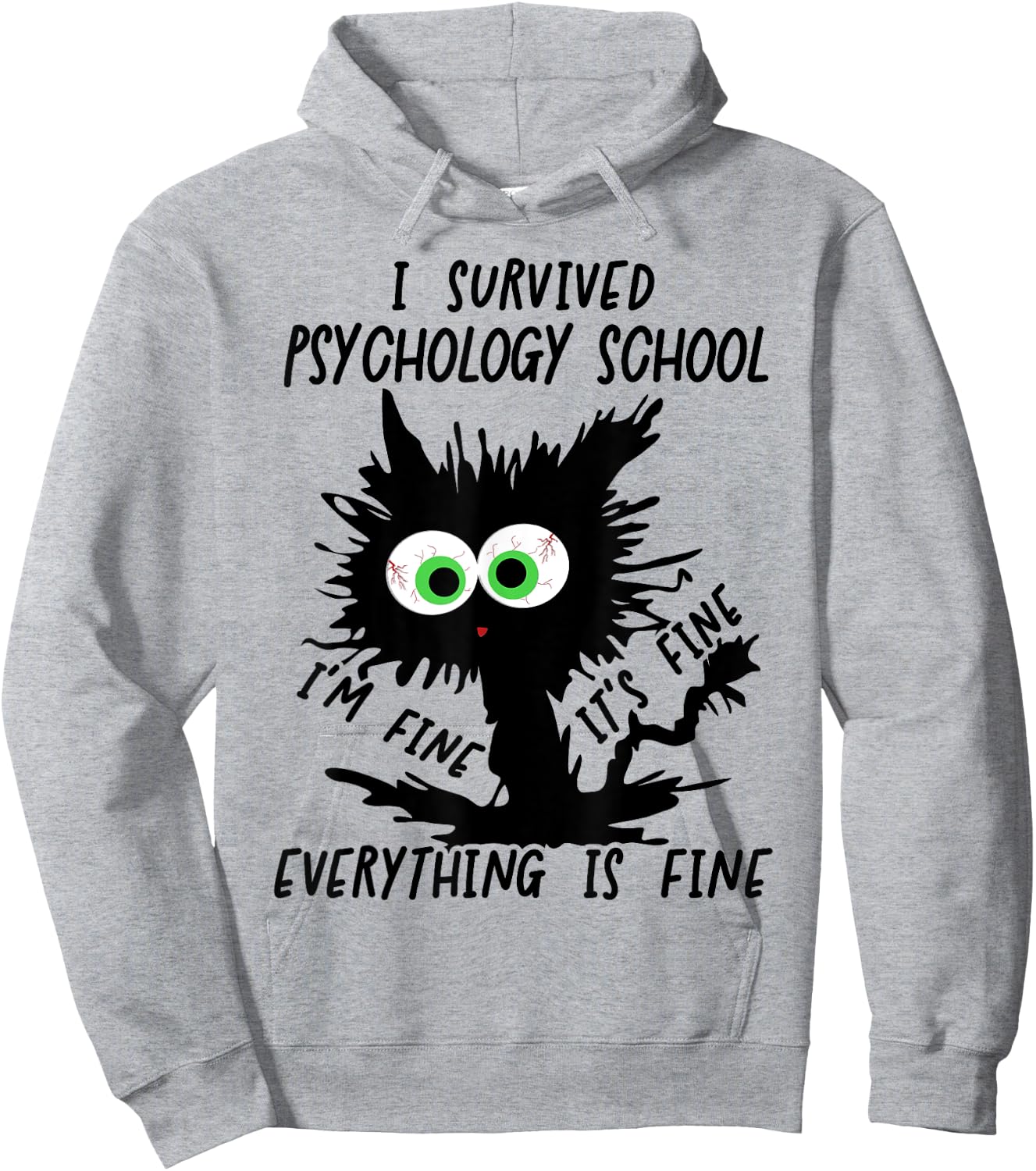 I Survived Psychology School Graduation 2024 Hoodie - Hoodie | Ash