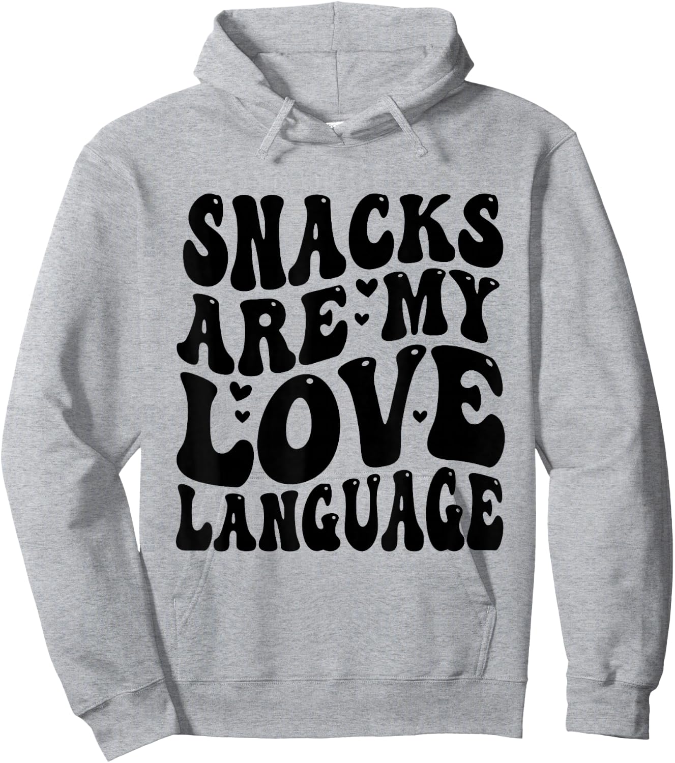 Snacks Are My Love Language Valentine Day Kids Boys Hoodie - Hoodie | Ash