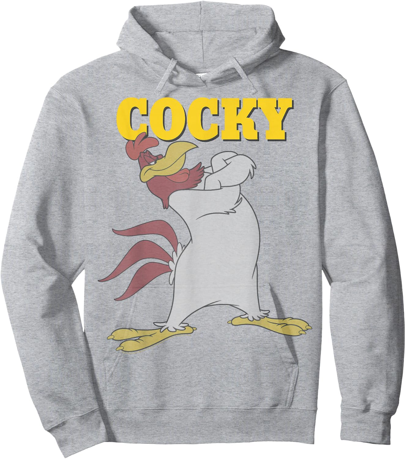 Looney Tunes Foghorn Leghorn Cocky Portrait Small Hoodie - Hoodie | Ash