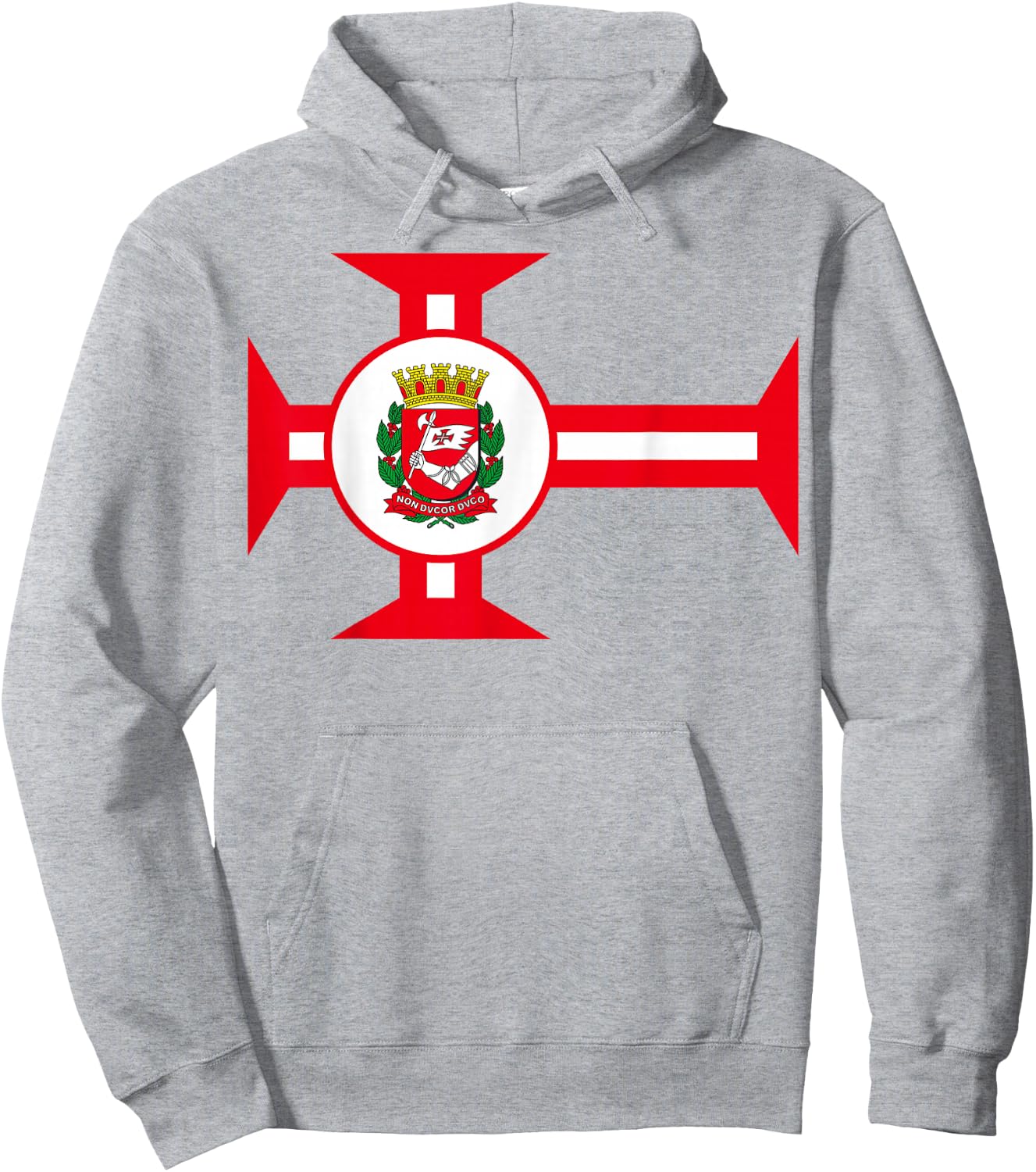 Sao Paulo Brazil Flag Banner Hoodie - Hoodie | Ash
