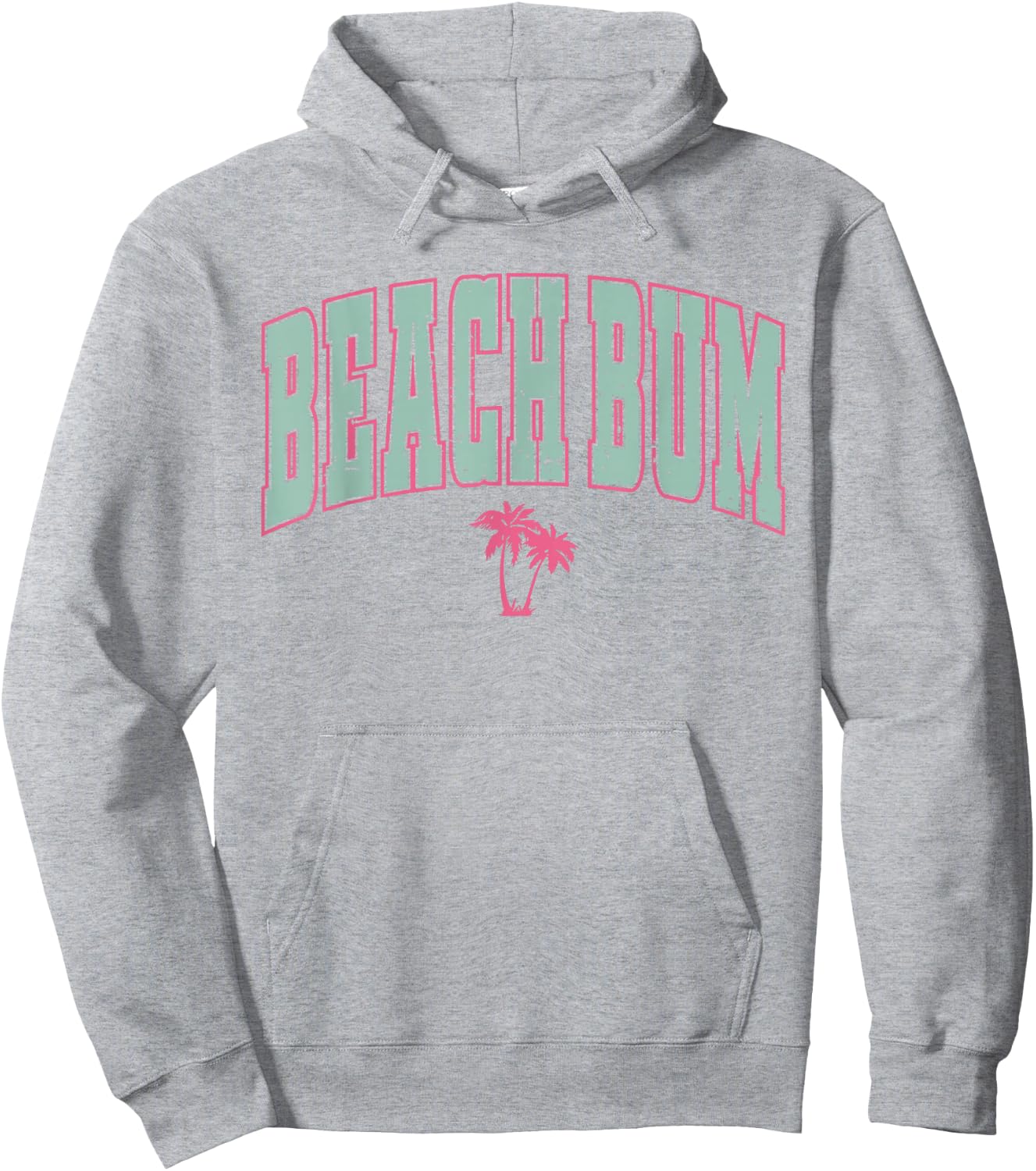 Funny Retro Summer Beach Bum Shirt, Summer Sandy Ocean Vibes Hoodie - Hoodie | Ash
