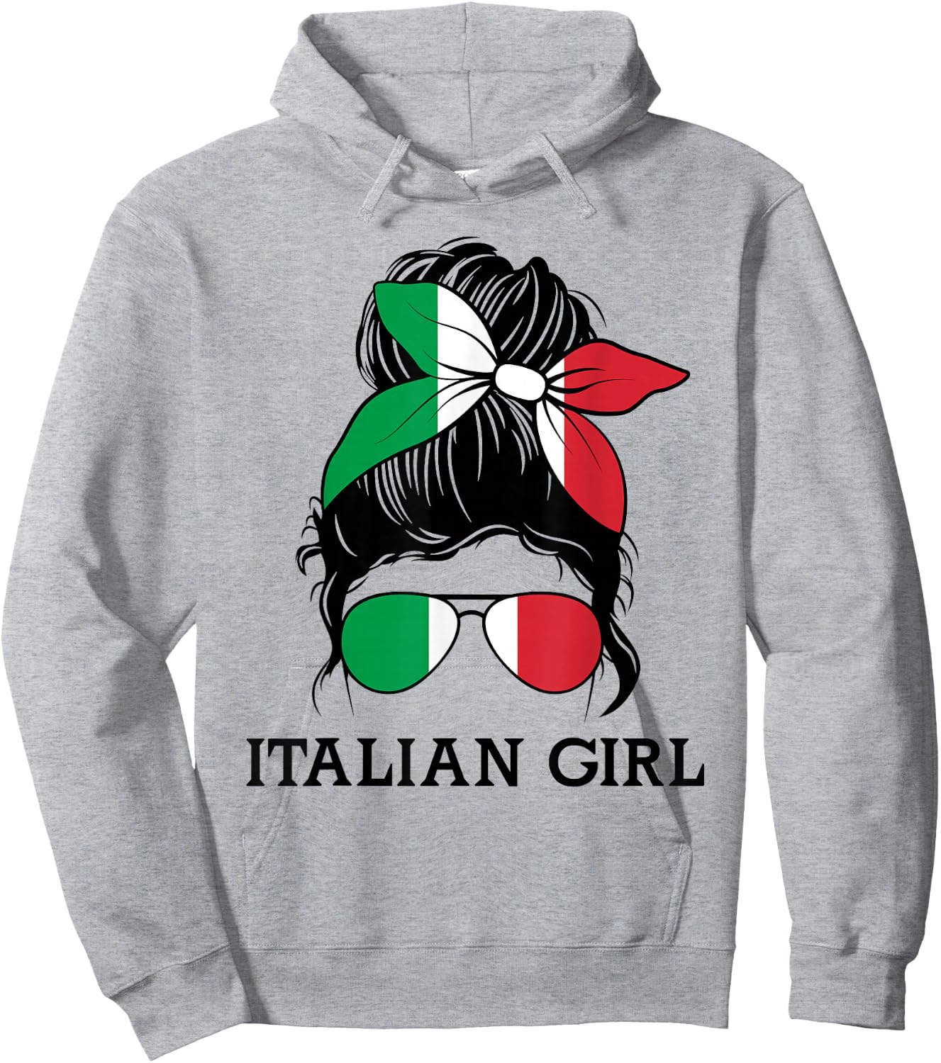 Italia Graphic Design for Girls Kid Italian Toodler Hoodie - Hoodie | Ash