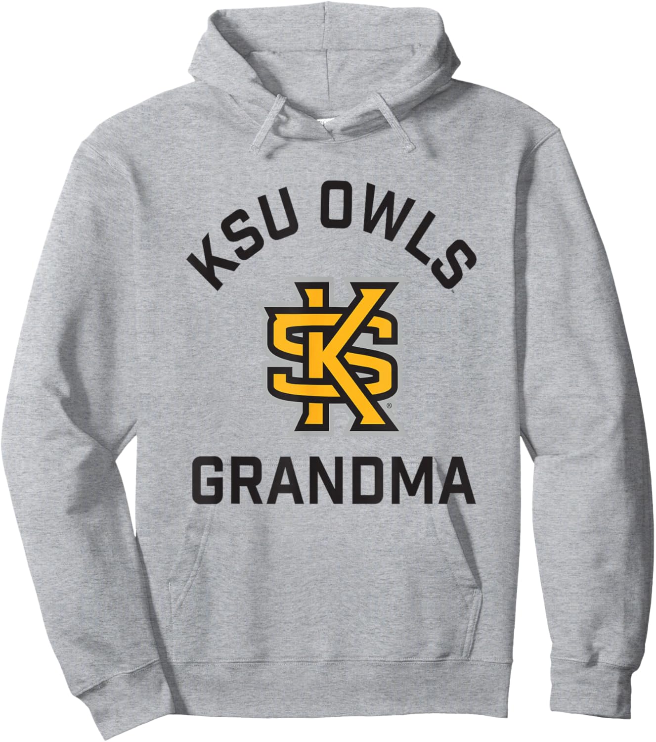 Kennesaw State University Owls Arched Grandma Hoodie - Hoodie | Ash