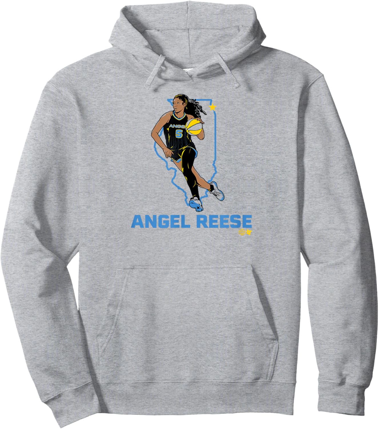 Angel Reese - State Star - Chicago Basketball Hoodie - Hoodie | Ash