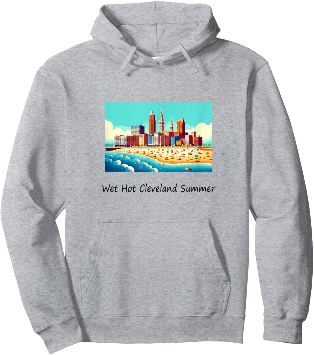 Wet Hot Cleveland Summer Women Kids Hoodie - Hoodie | Ash
