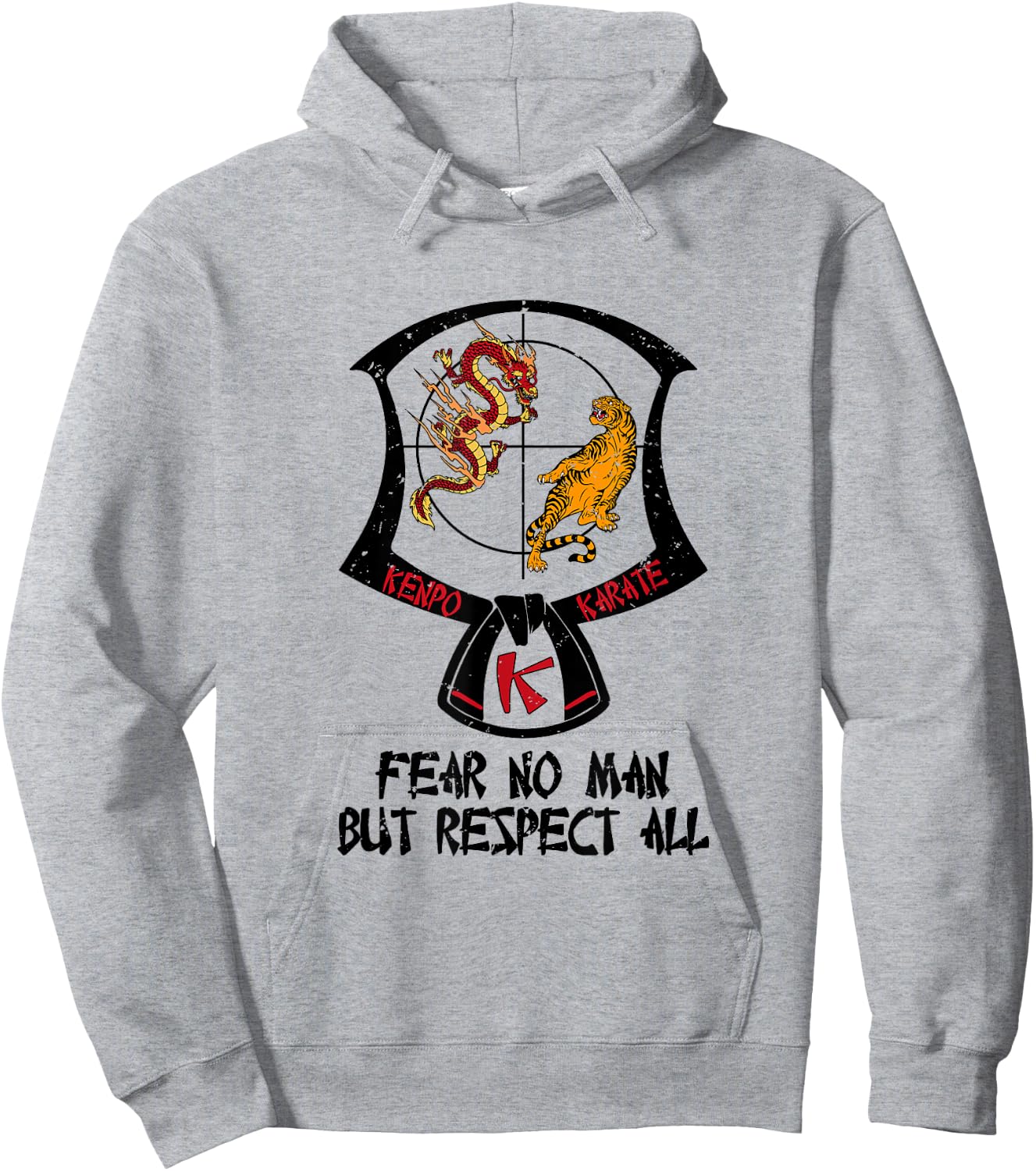 Kenpo Karate Patch Black Belt Saying Belt Ranking Hoodie - Hoodie | Ash