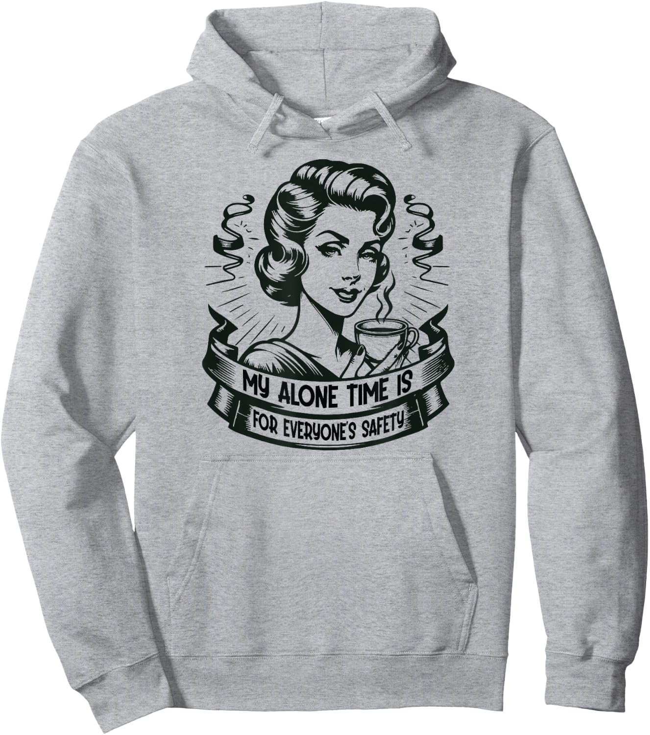 My Alone Time Is For Everyone's Safety - Introvert Safety Hoodie - Hoodie | Ash