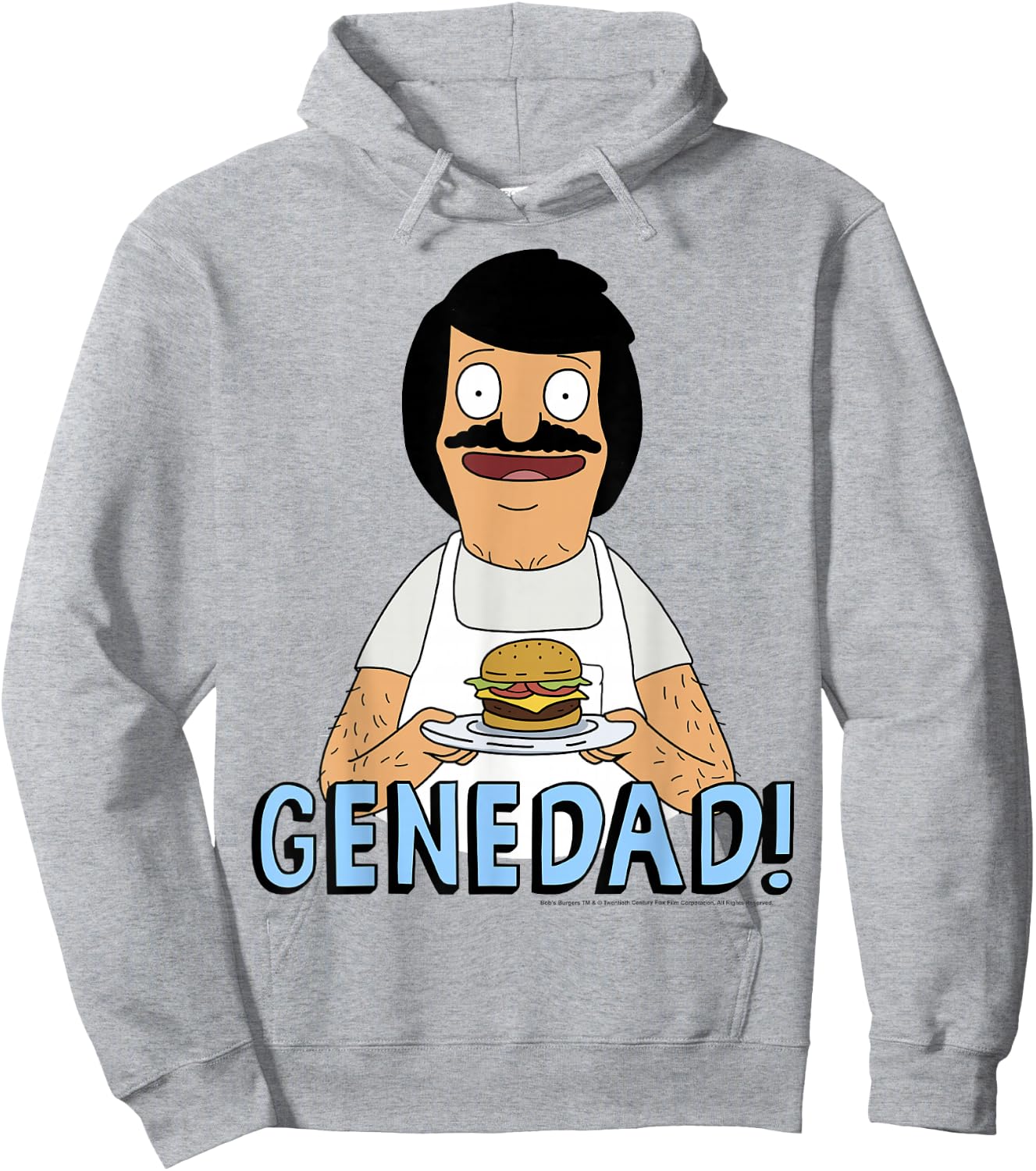 Bob's Burgers Gene Dad Portrait Hoodie - Hoodie | Ash