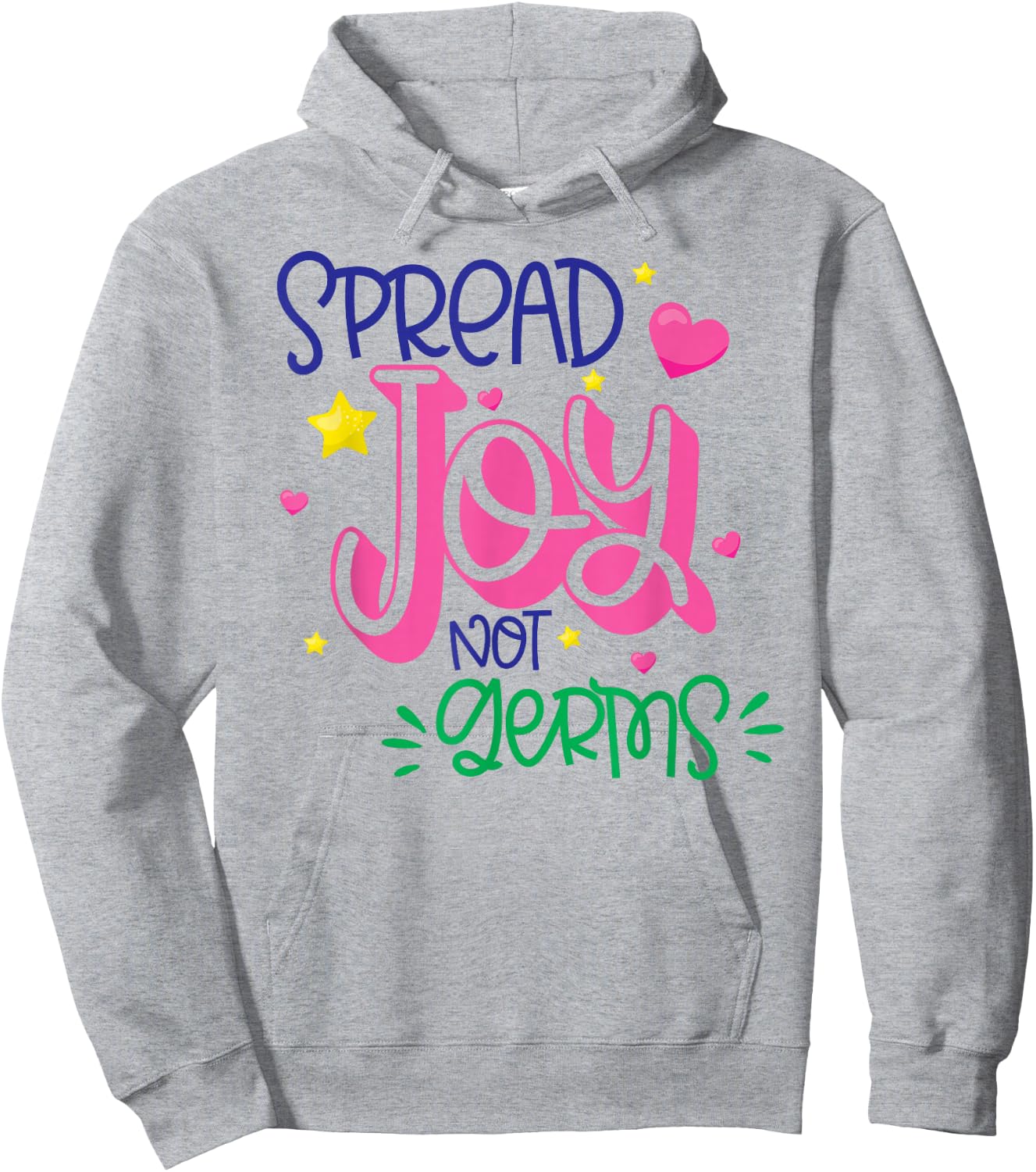 Spread Joy Not Germs Cute Handwashing Hoodie - Hoodie | Ash