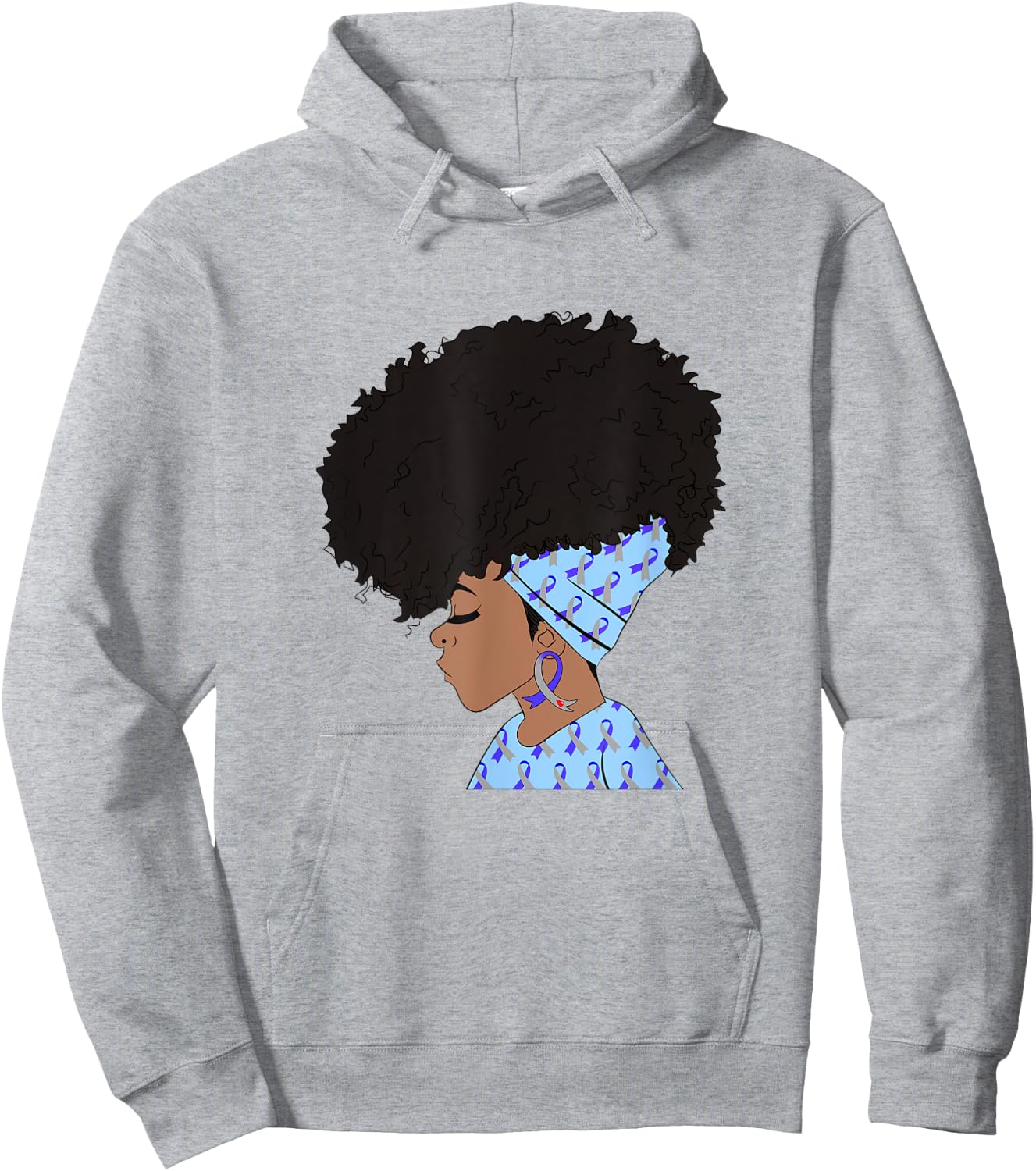 Black Women Diabetes Awareness African American Hoodie - Hoodie | Ash