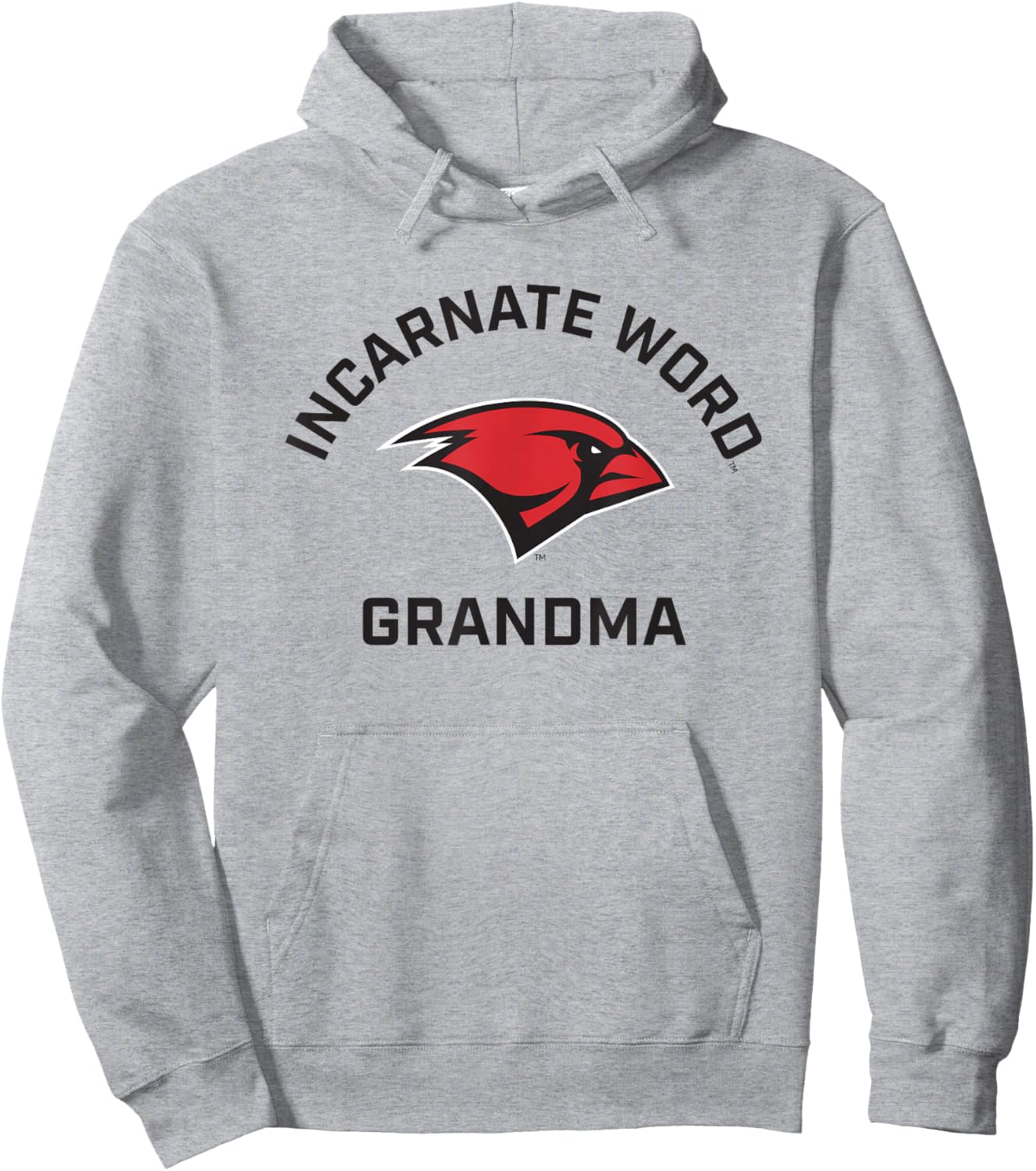 University of the Incarnate Word Cardinals Arched Grandma Hoodie - Hoodie | Ash