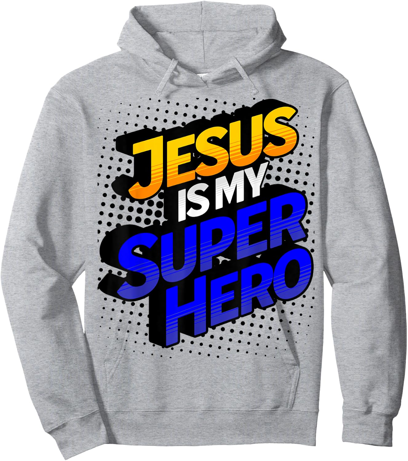 Jesus Is My Superhero Comic Book Christian Hoodie - Hoodie | Ash