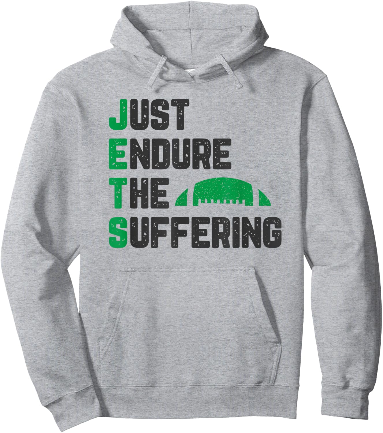 Just Endure The Suffering Football Vintage Hoodie - Hoodie | Ash