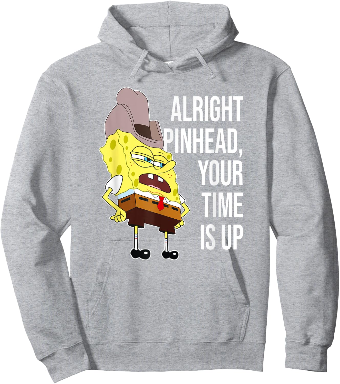 Mademark x SpongeBob SquarePants - SpongeBob - Alright Pinhead, Your Time is Up Hoodie - Hoodie | Ash