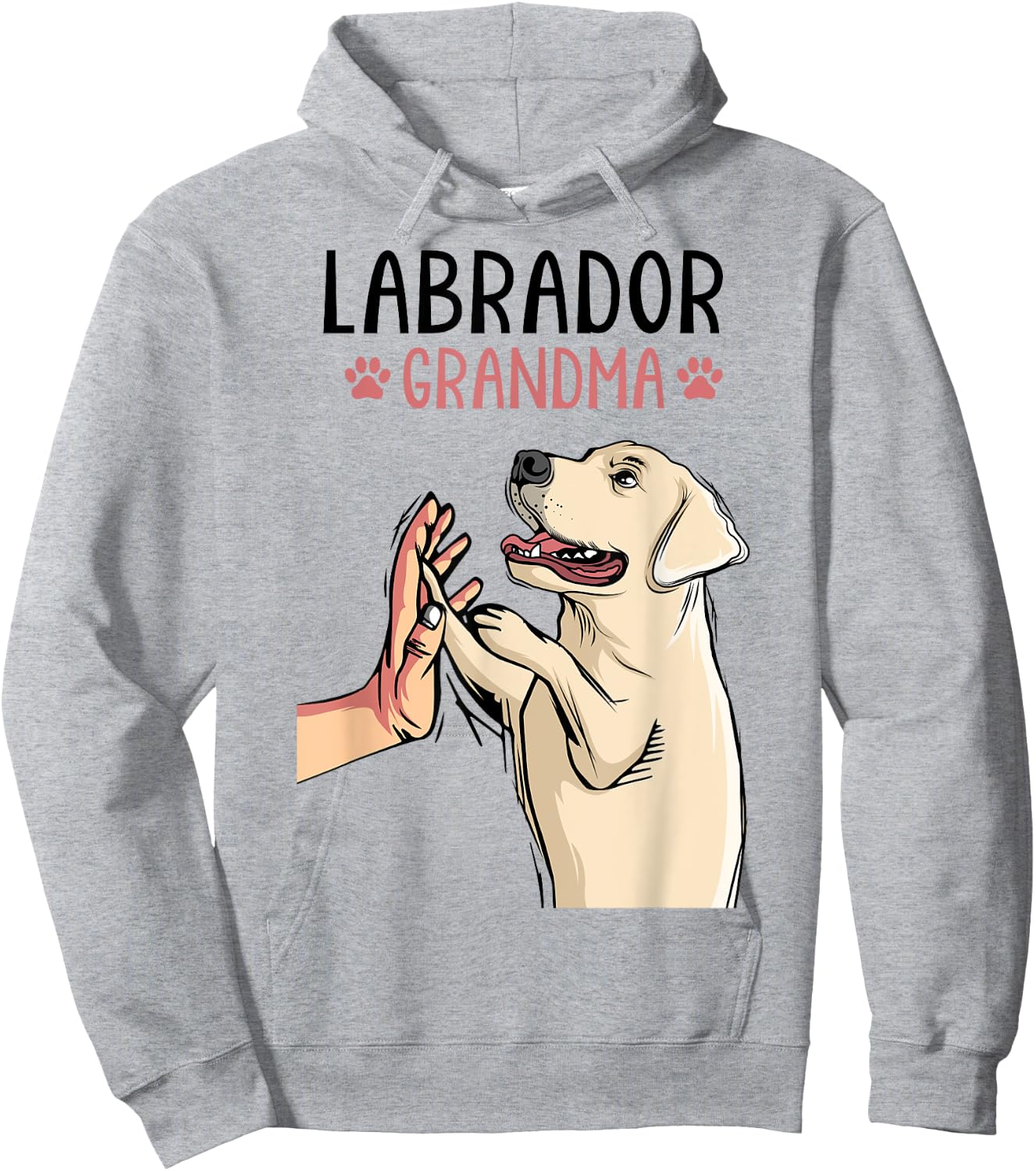 Labrador Grandma Lab Dog Mom Funny Mother´s Day Women Hoodie - Hoodie | Ash