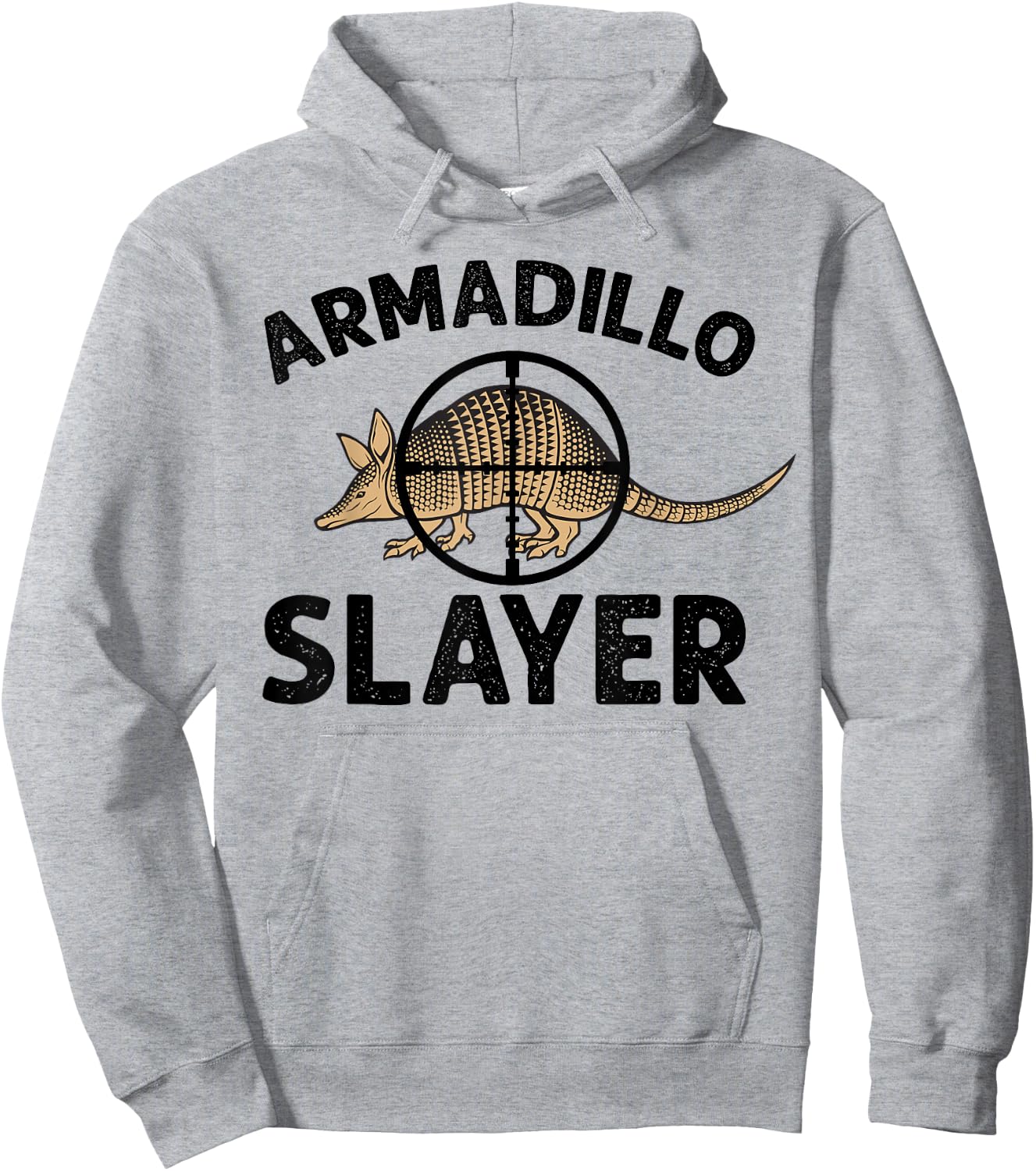 Armadillo Hunter Funny Vintage Armadillo Slayer Hoodie - Hoodie | Ash