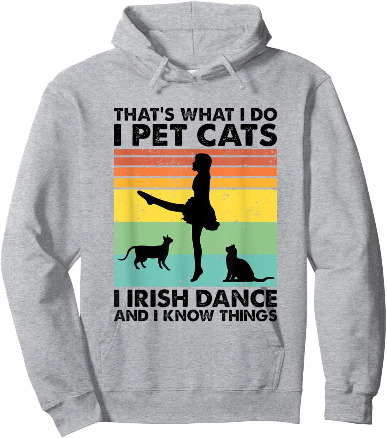 I Pet Cats I Irish Dance And I Know Things, Irish Dancer Hoodie - Hoodie | Ash