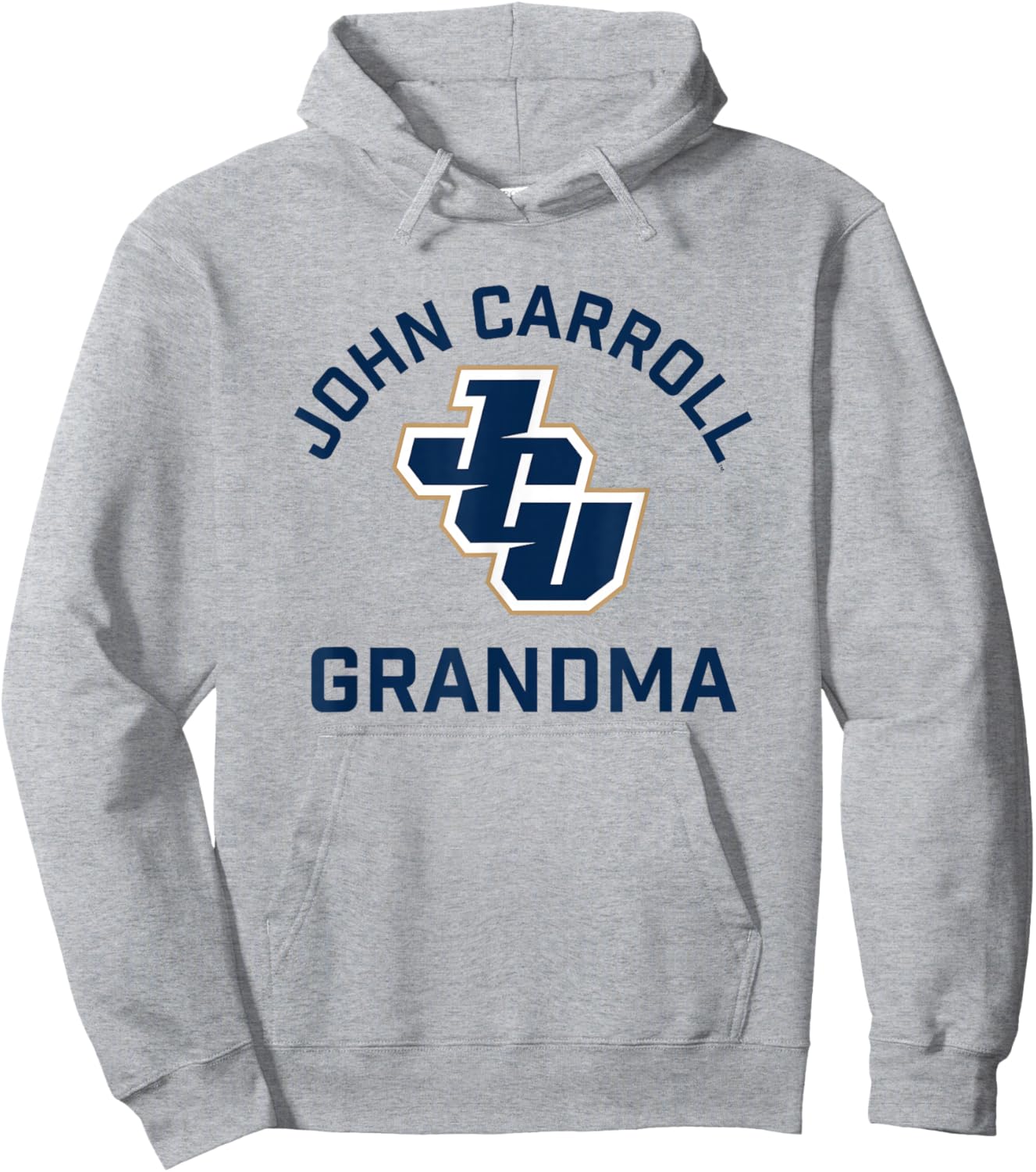 John Carroll University Blue Streaks Arched Grandma Hoodie - Hoodie | Ash