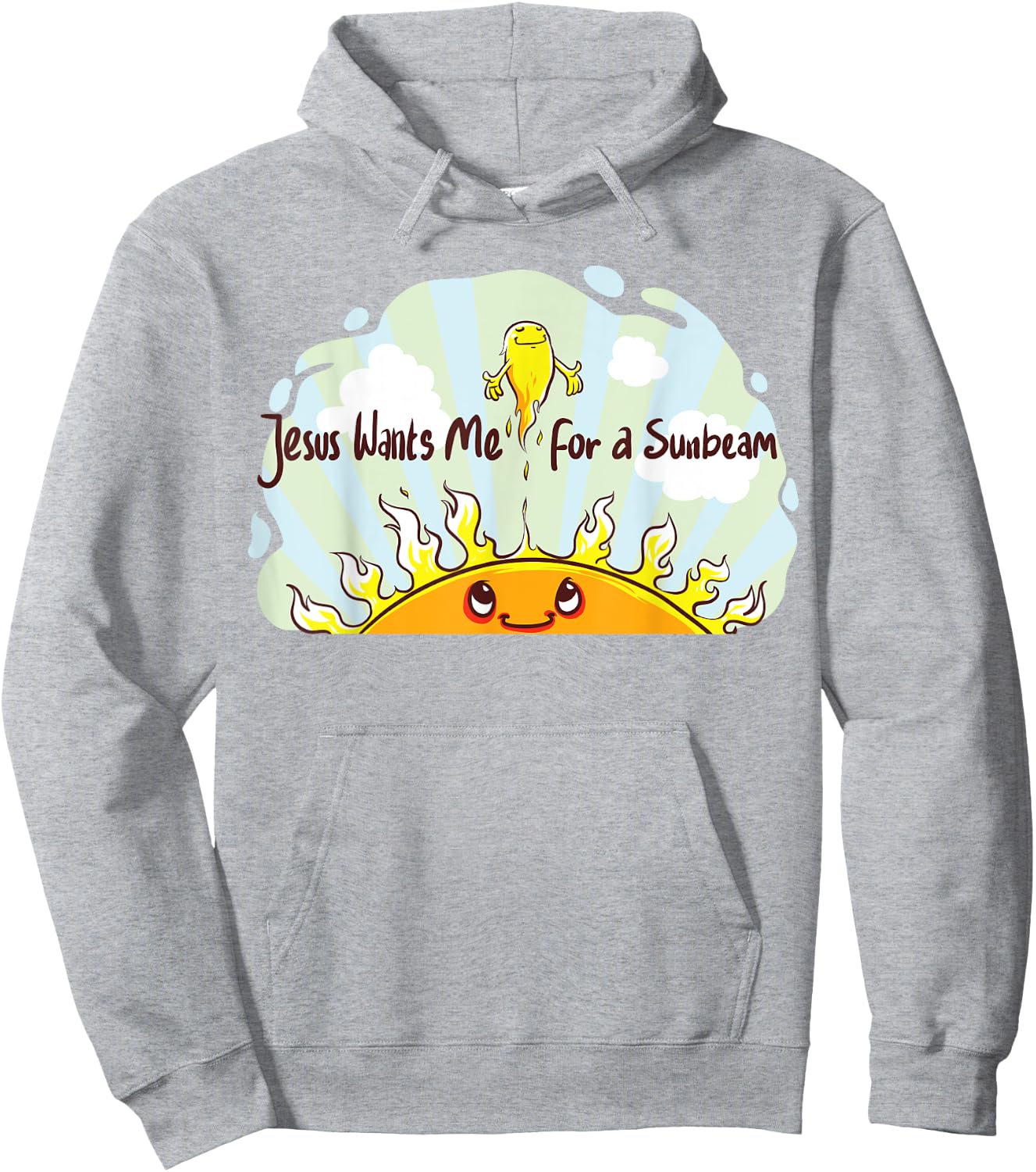 Jesus Wants Me for a Sunbeam Cheerful Primary Song Hoodie - Hoodie | Ash