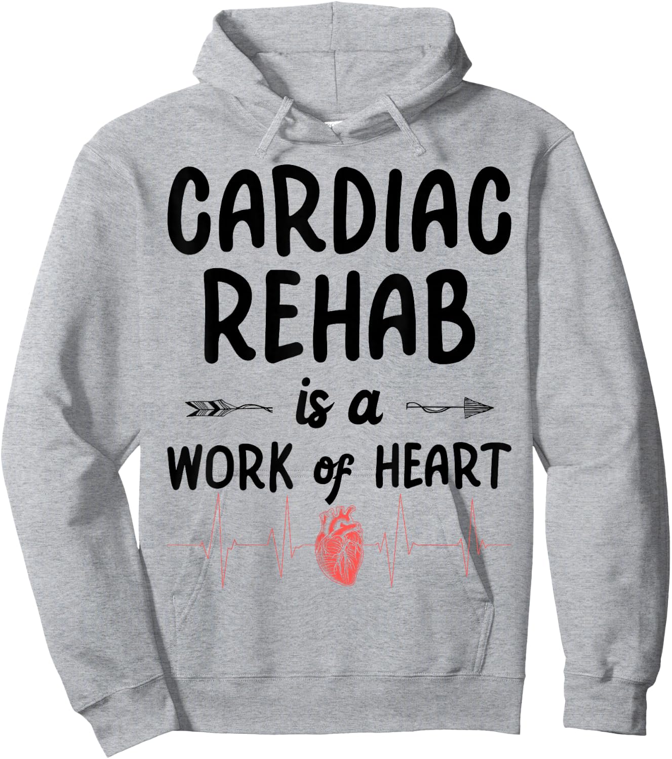 Cardiac Rehab Therapist - Work Of Heart Hoodie - Hoodie | Ash