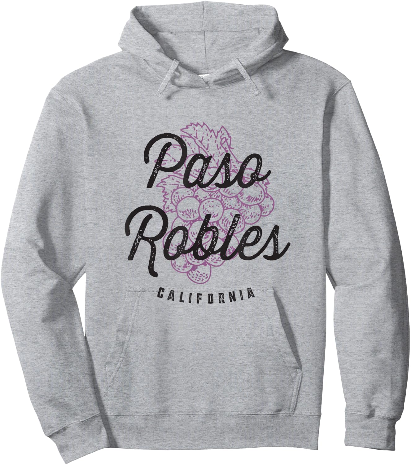 Paso Robles California Wine Country Vintage Hoodie - Hoodie | Ash