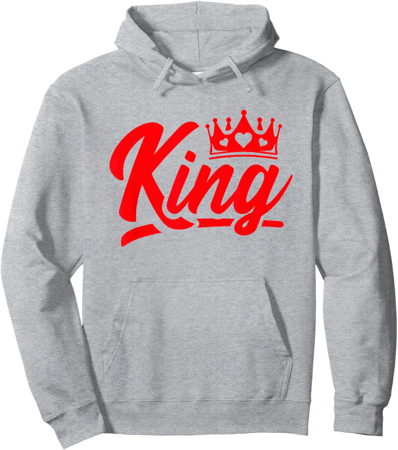 King Hearts Halloween Costume - Valentines King of Hearts Hoodie - Hoodie | Ash
