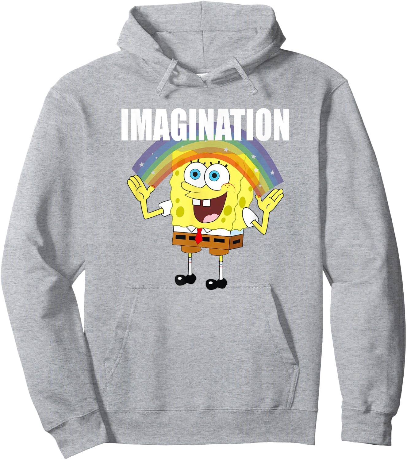 Mademark x SpongeBob SquarePants - SpongeBob - Rainbow with Imagination Hoodie - Hoodie | Ash
