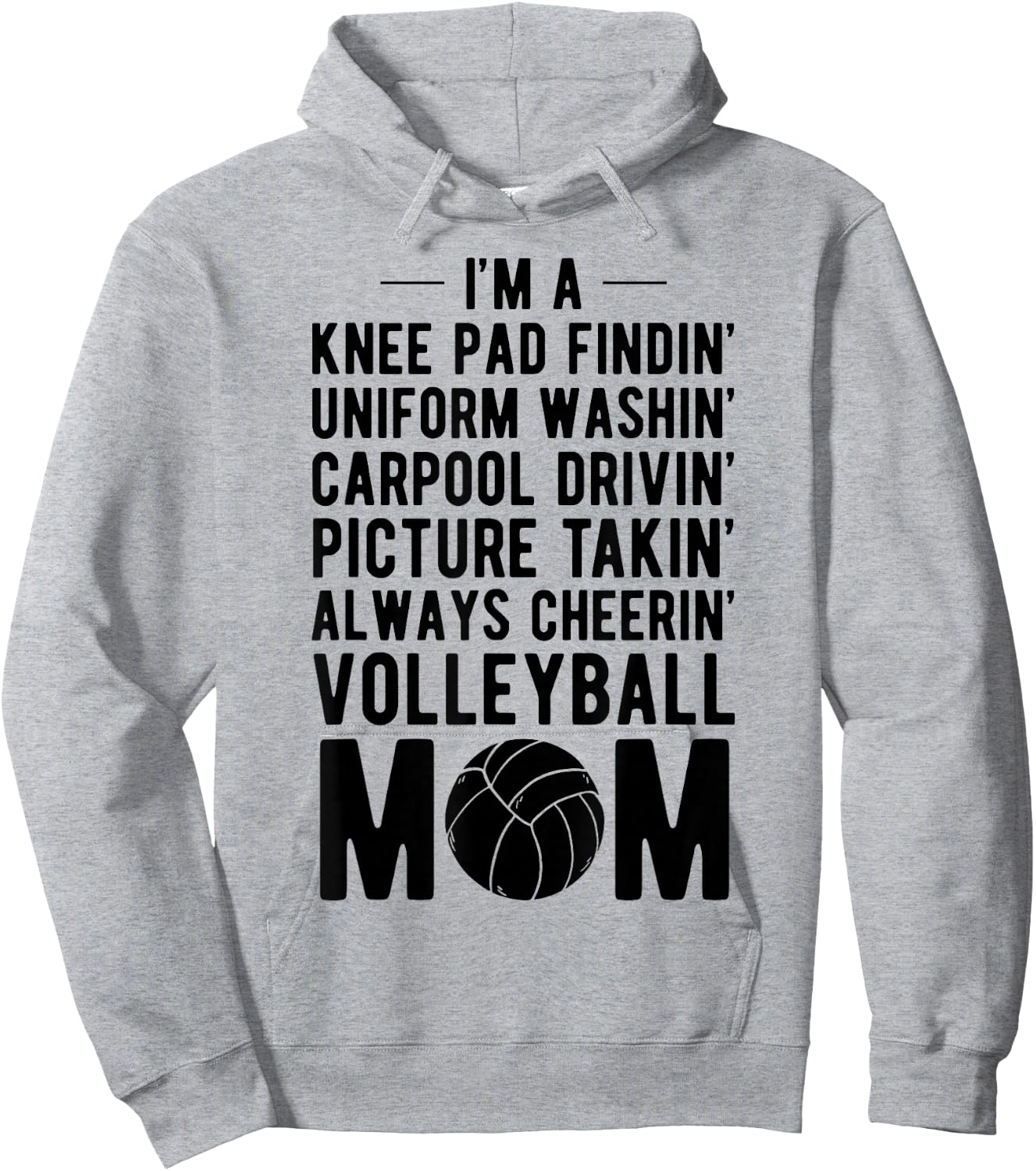 Volleyball Mom Volleyball-Player Volleyball Ball Gift Hoodie - Hoodie | Ash