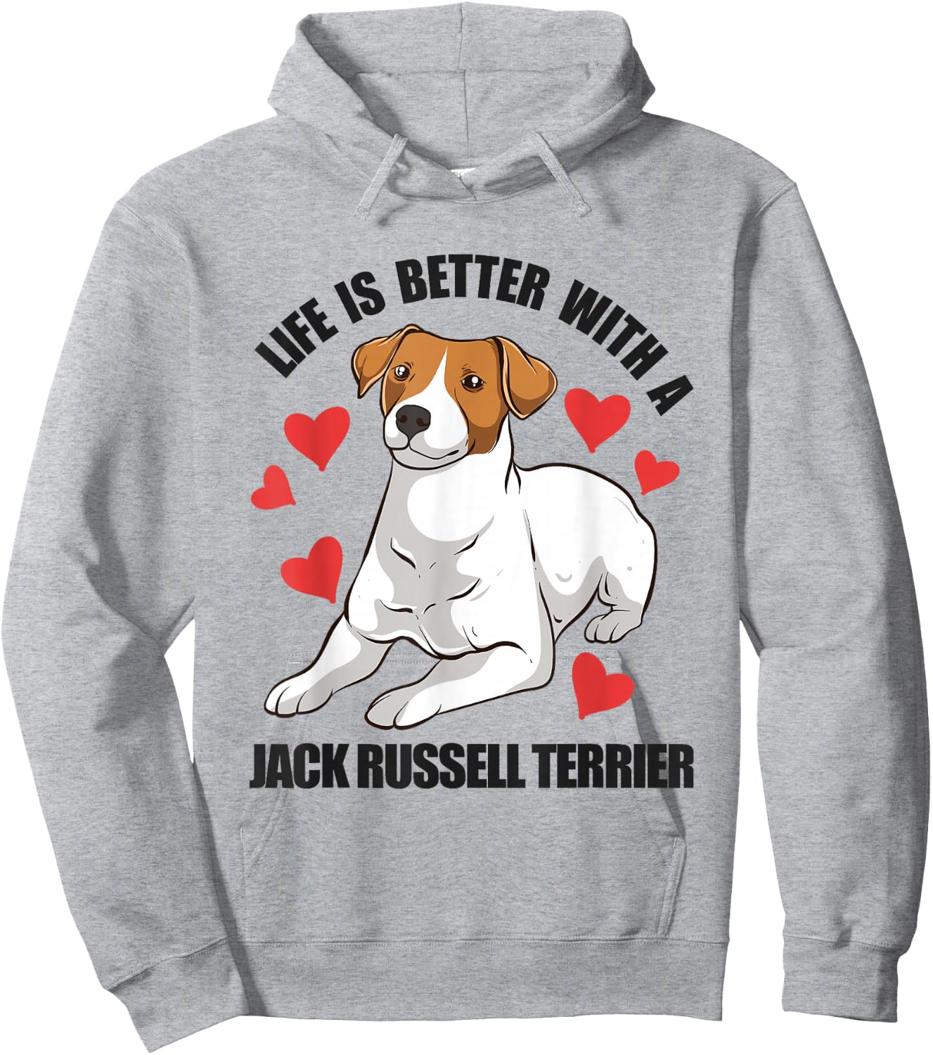 Funny Jack Russel Life Is Better With A Jack Russell Terrier Hoodie - Hoodie | Ash