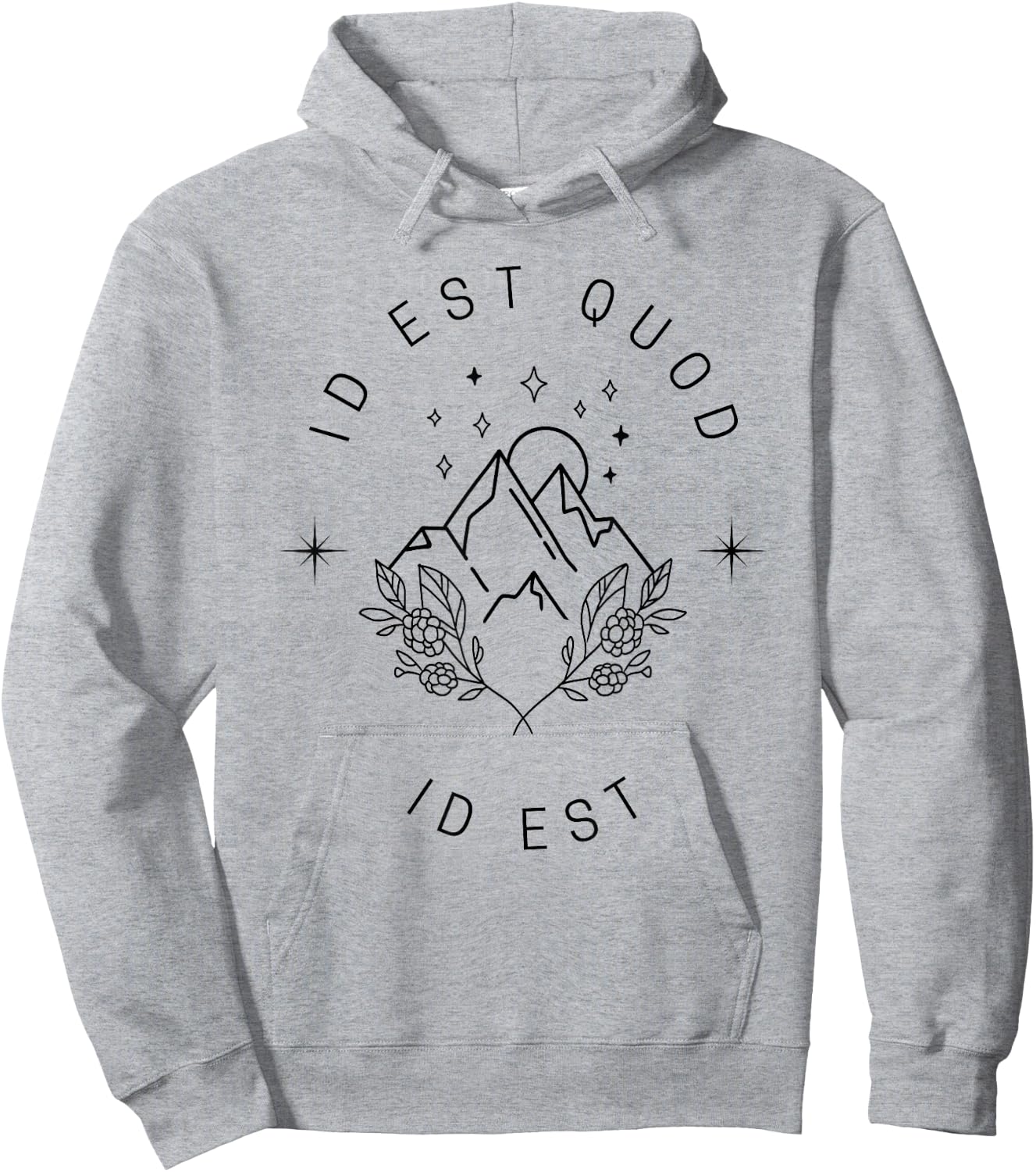 Id Est Quod Id Est T Shirt Hoodie - Hoodie | Ash