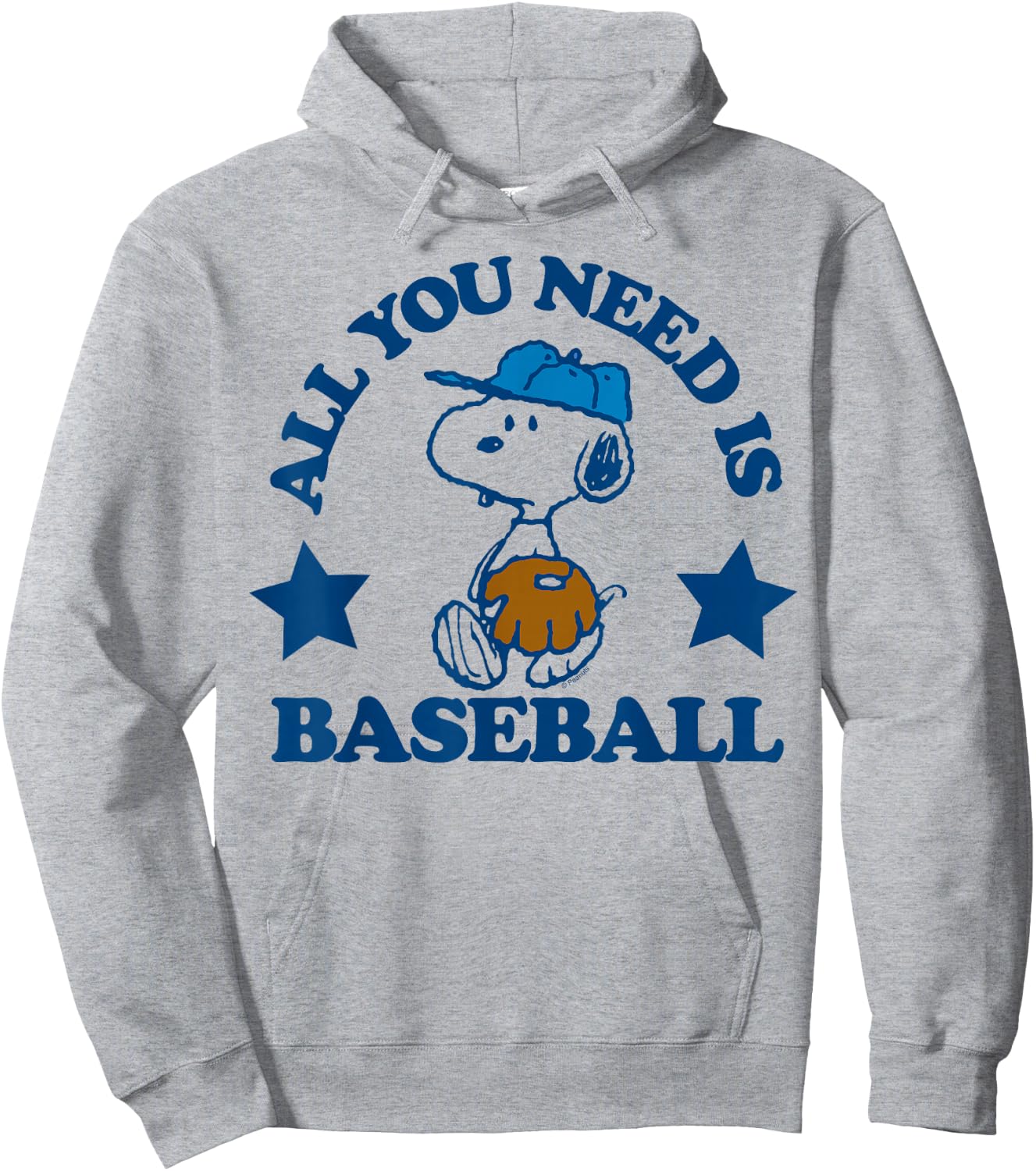 Peanuts - Snoopy All You Need Is Baseball Hoodie - Hoodie | Ash