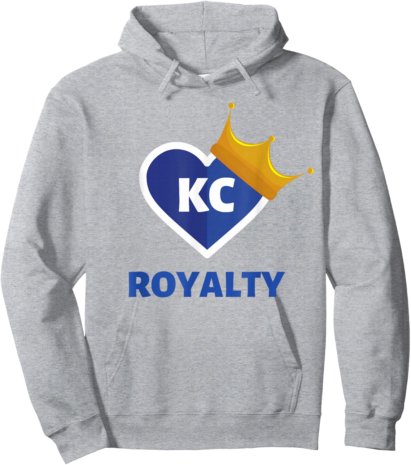 Royal Blue KC Fan Kansas City Crown Town Royalty Gear Hoodie - Hoodie | Ash