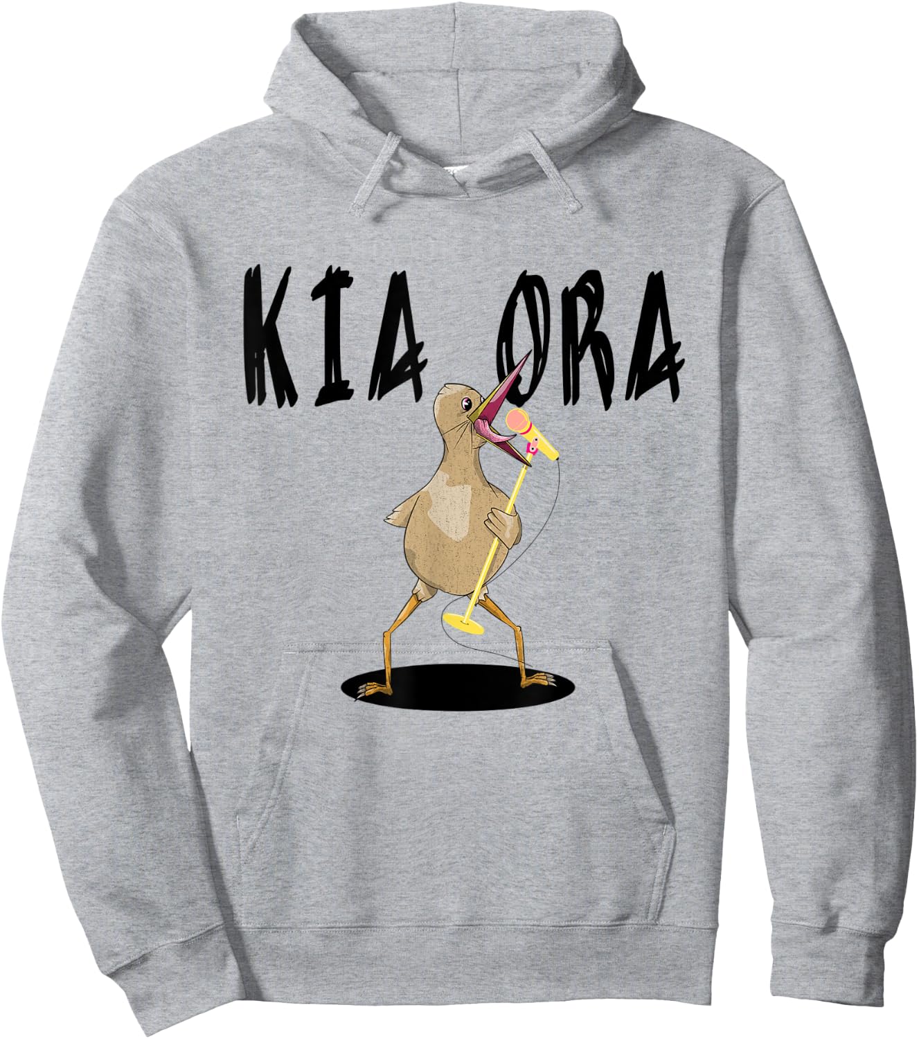 Kiwi KIA ORA Maori Greeting New Zealand Hoodie - Hoodie | Ash