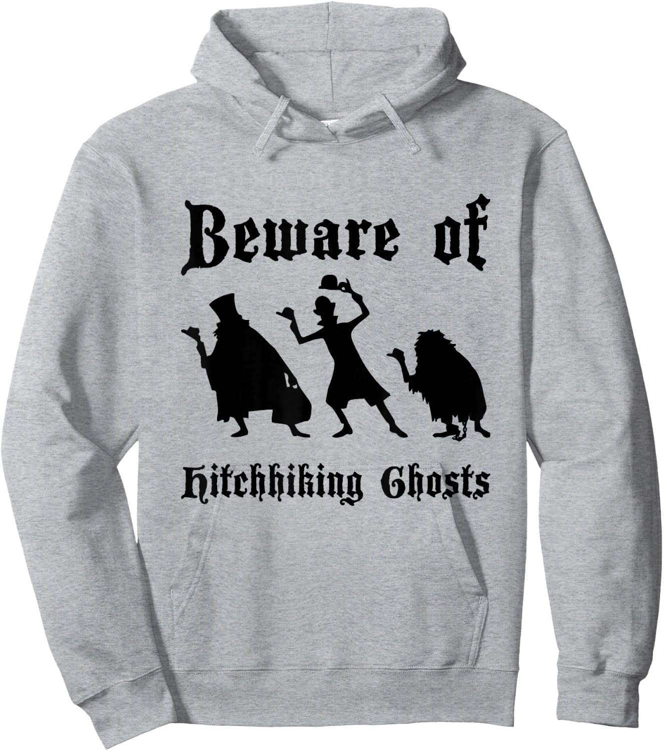 Beware Of Hitchhiking Ghosts Funny of Halloween Costume Hoodie - Hoodie | Ash
