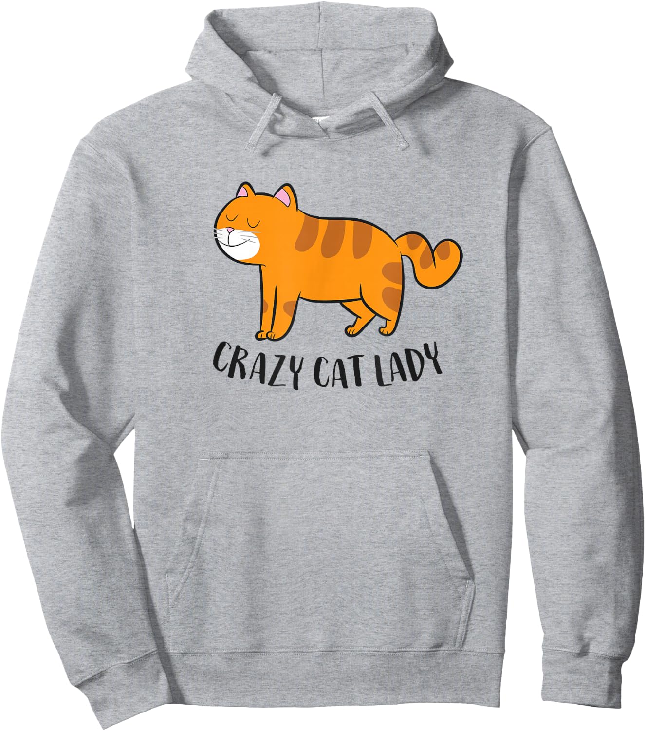 Funny Cat Girl Crazy Cat Lady Funny Women Cat Mom Hoodie - Hoodie | Ash
