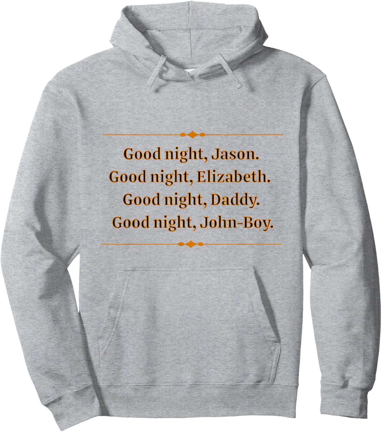 Saying Goodnight At The Waltons House Is Nostalgia For Many Hoodie - Hoodie | Ash