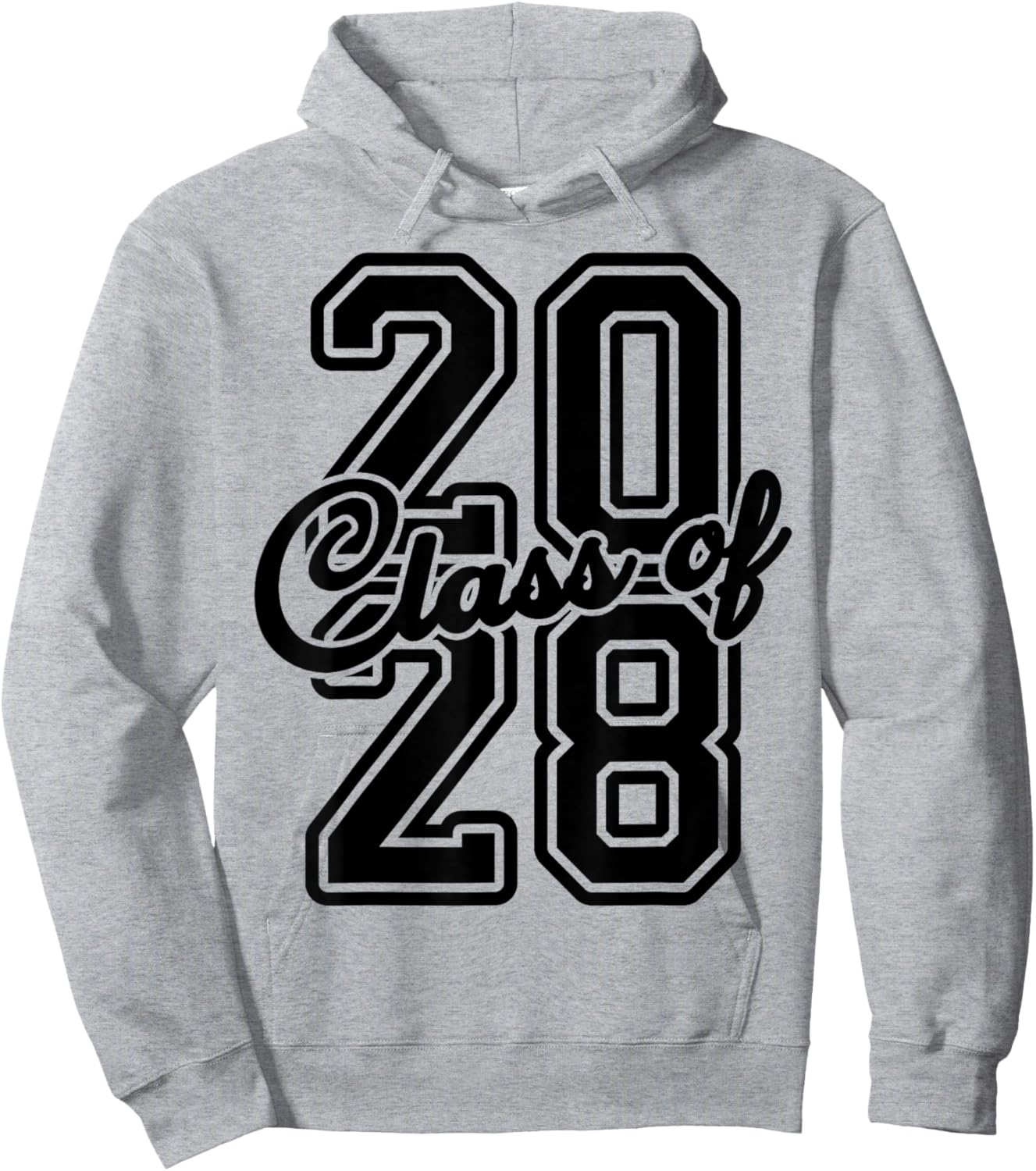 Official Freshman Class Of 2028 Senior Of 2028 Graduation Hoodie - Hoodie | Ash