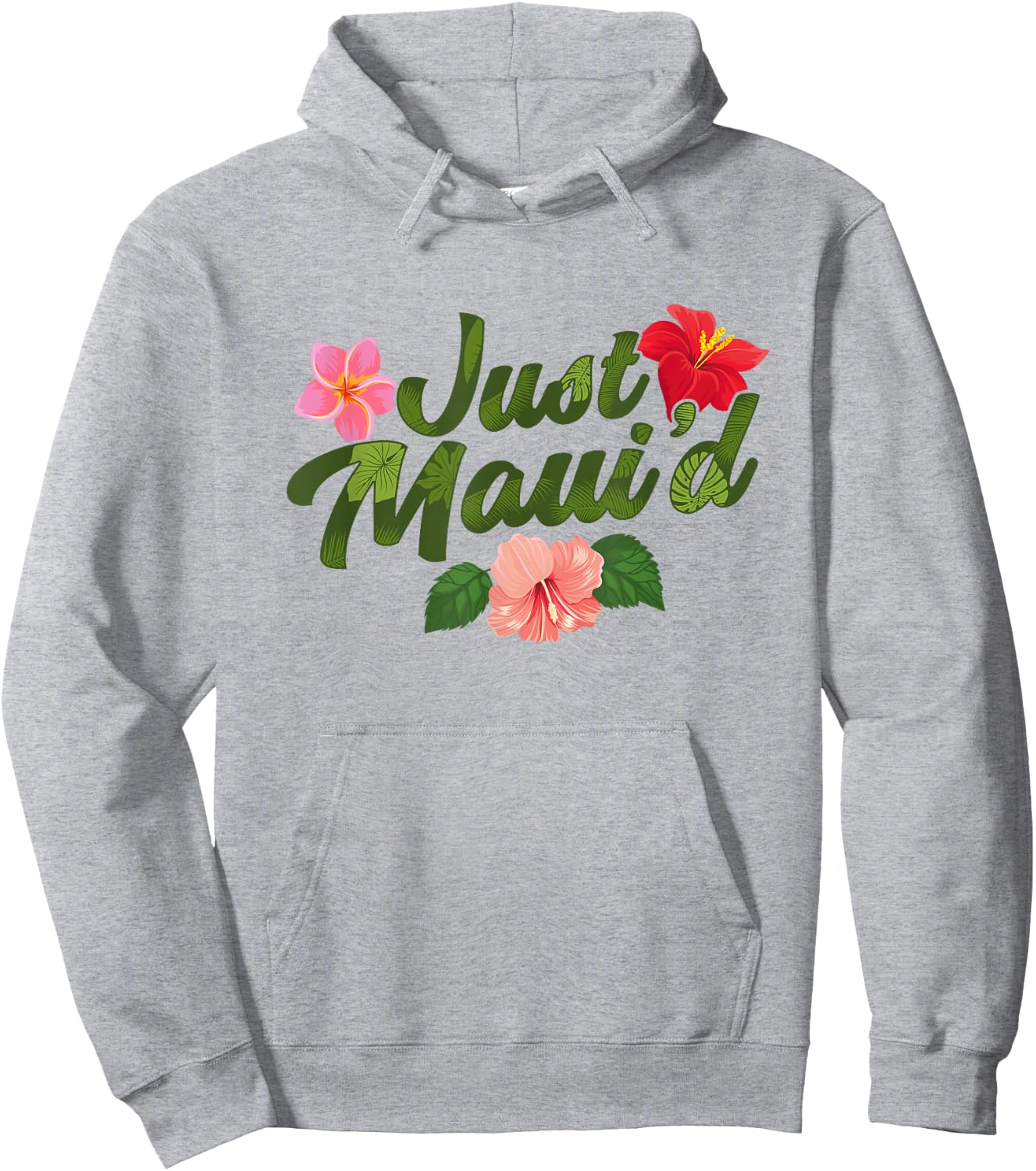 Just Maui'd - Destination Wedding - Maui Hawaii Honeymoon Hoodie - Hoodie | Ash