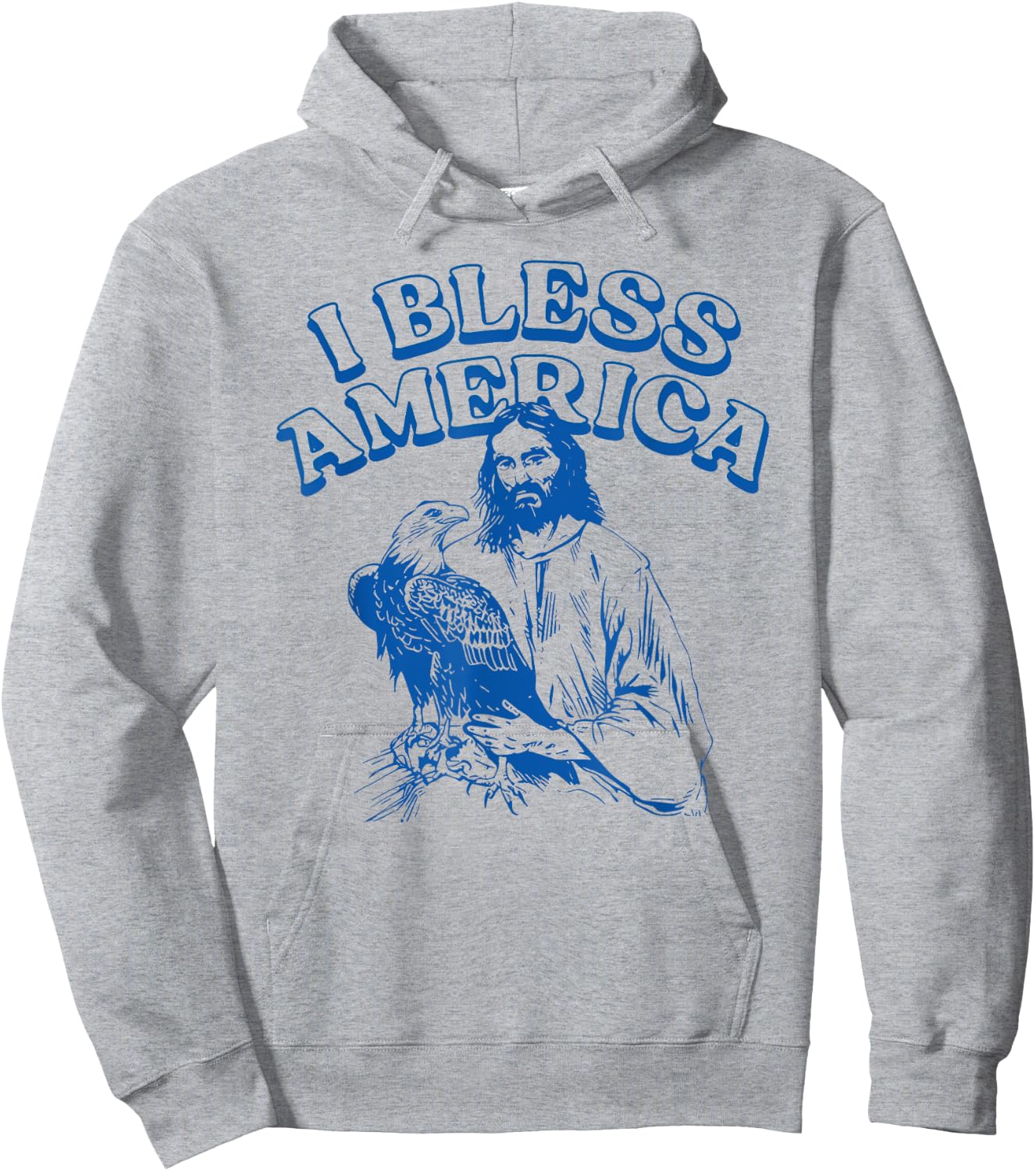 I Bless America Jesus Christ Christian Faith Hoodie - Hoodie | Ash