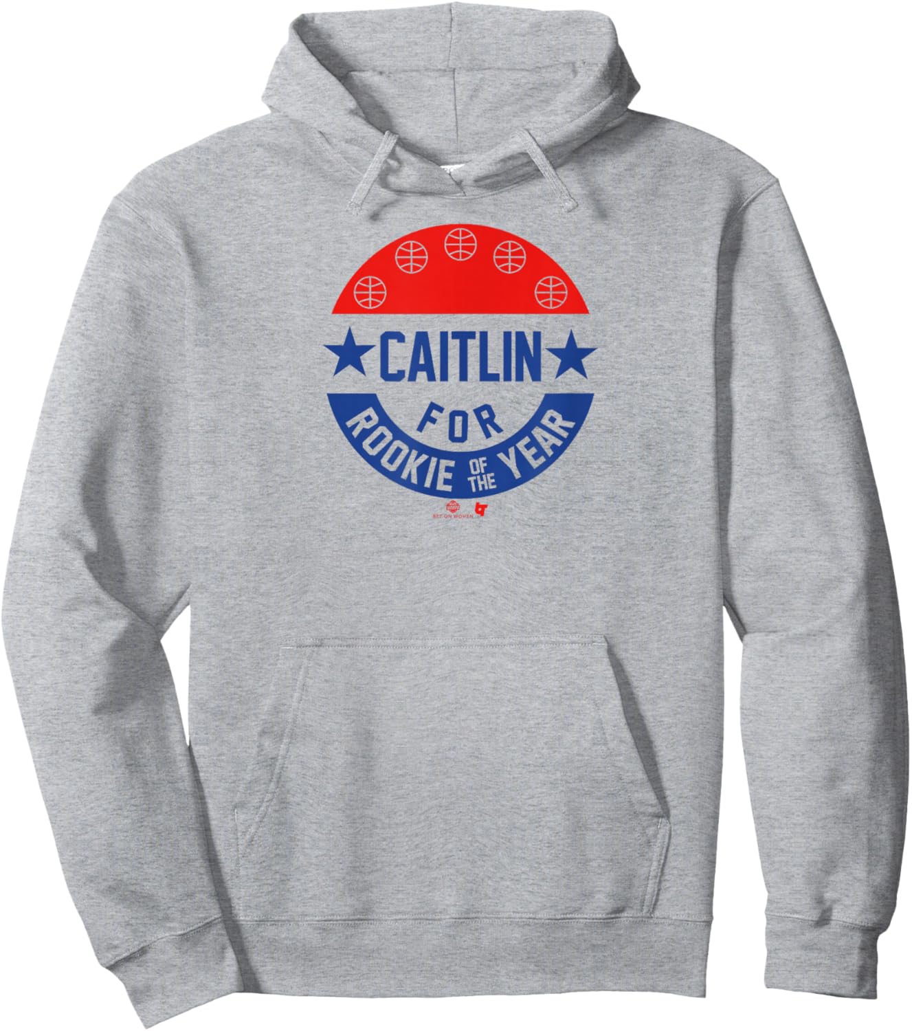 Caitlin Clark for Rookie of The Year - Indiana Basketball Hoodie - Hoodie | Ash